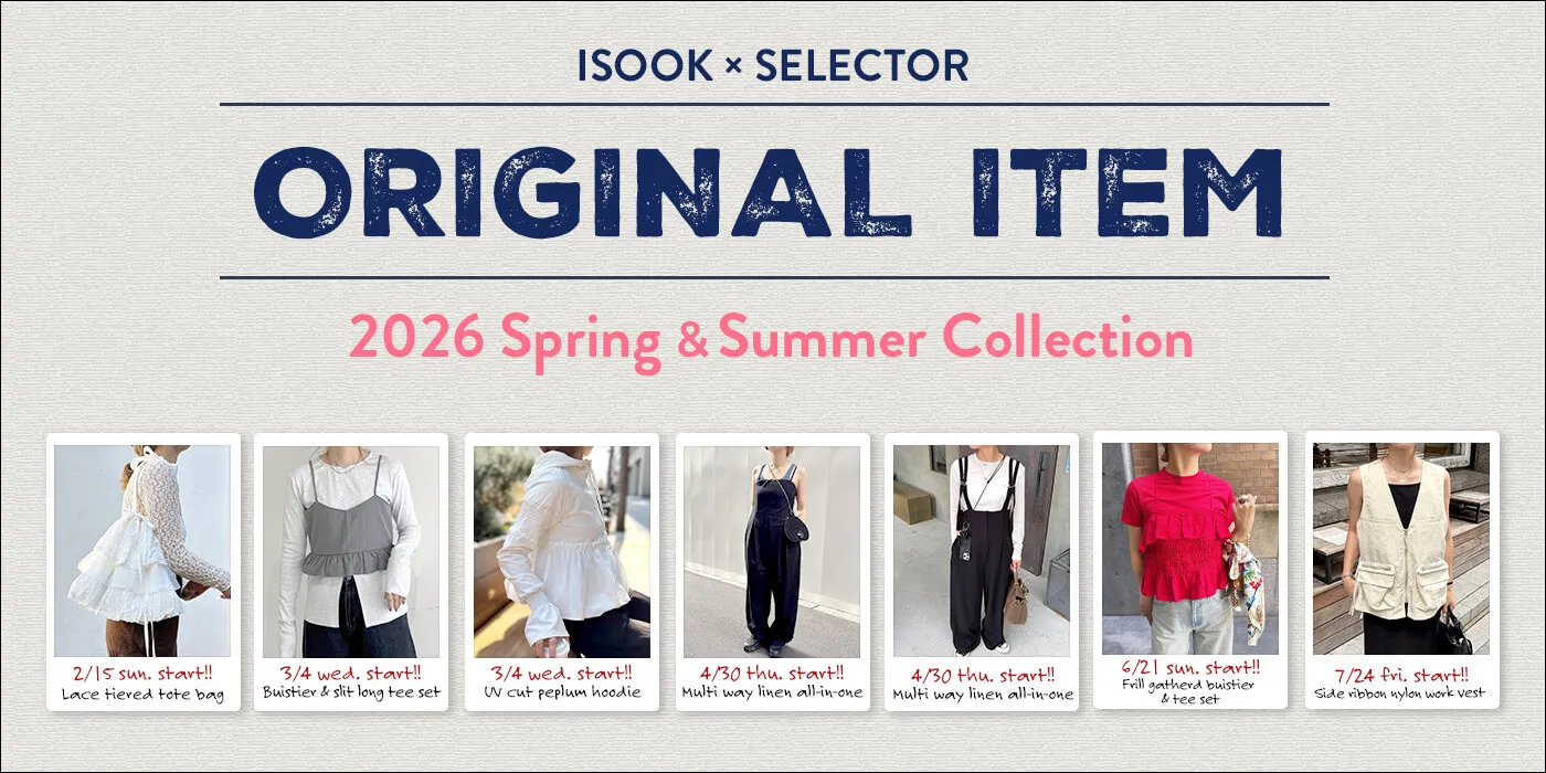 ISOOK 2026SS ORIGINAL ITEM