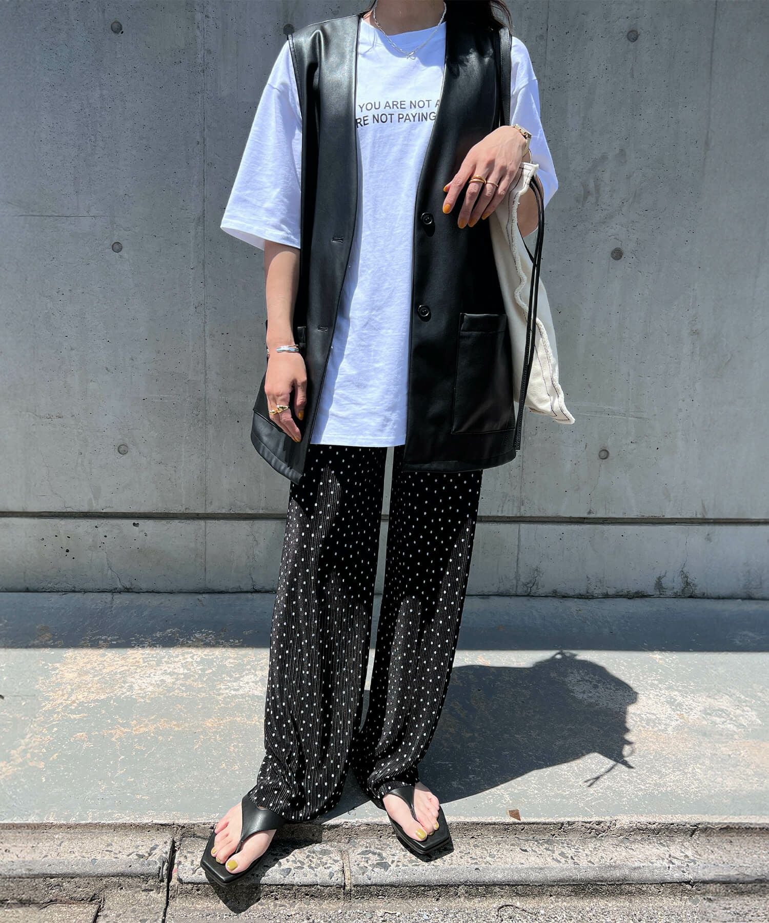 ドットプリーツパンツ | Dot pleated pants(chiica select)