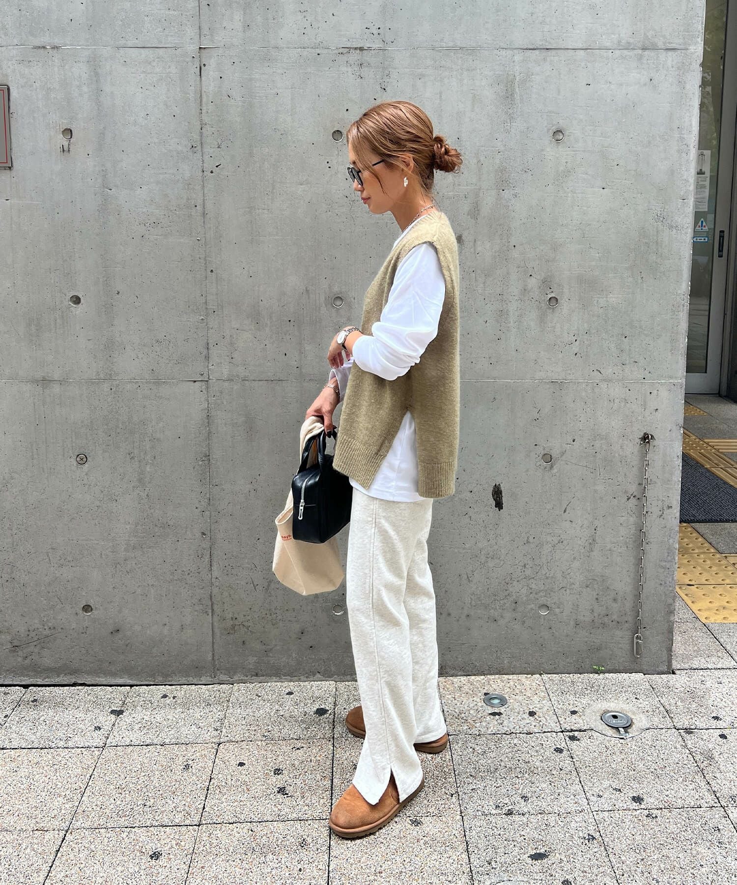 オーバーニットベスト | Over knit vest(chiica select)