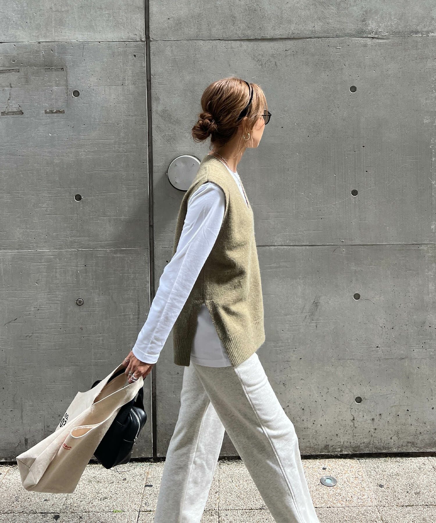 オーバーニットベスト | Over knit vest(chiica select)