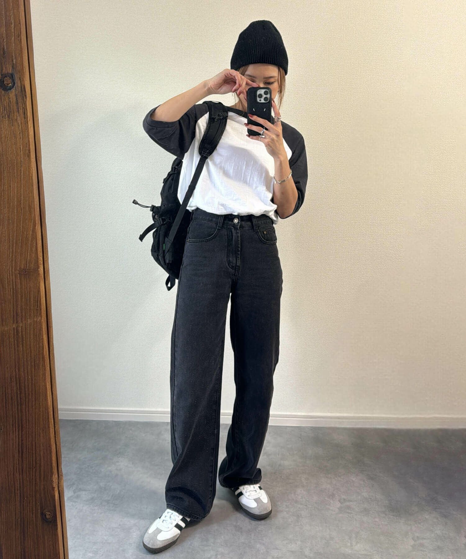 ストレートブラックデニム | Straight black denims(chiica select)