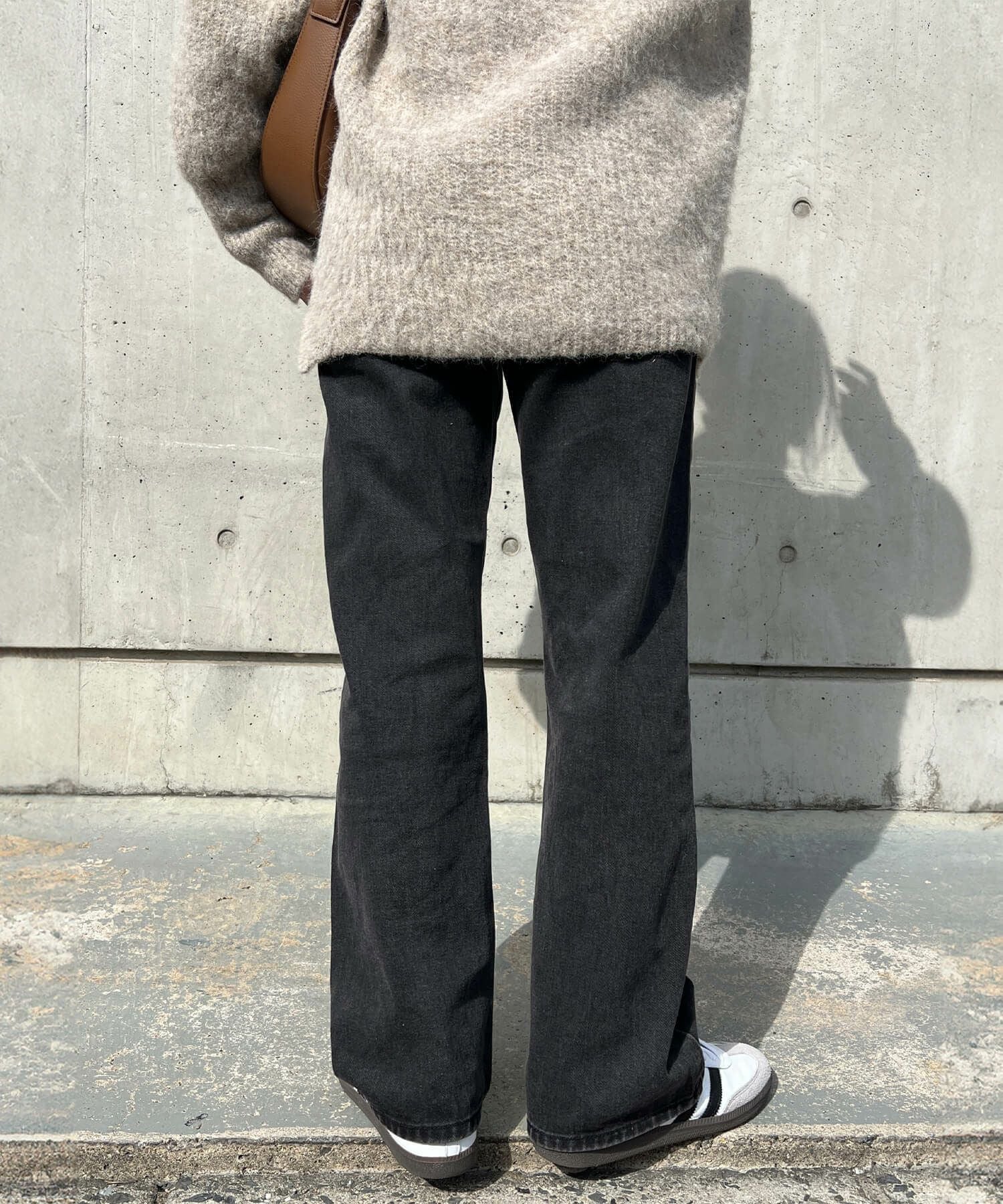 ストレートブラックデニム | Straight black denims(chiica select)