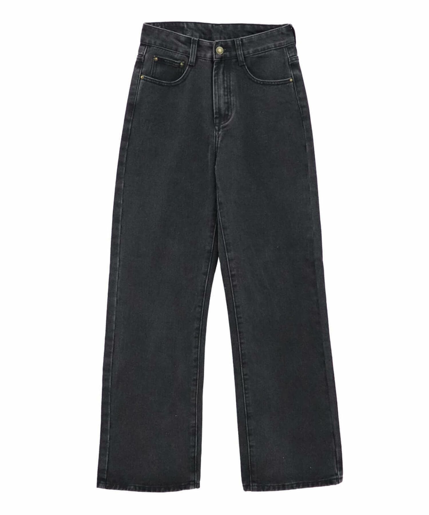 ストレートブラックデニム | Straight black denims(chiica select) ストレートブラックデニム | Straight black denims(chiica select)
