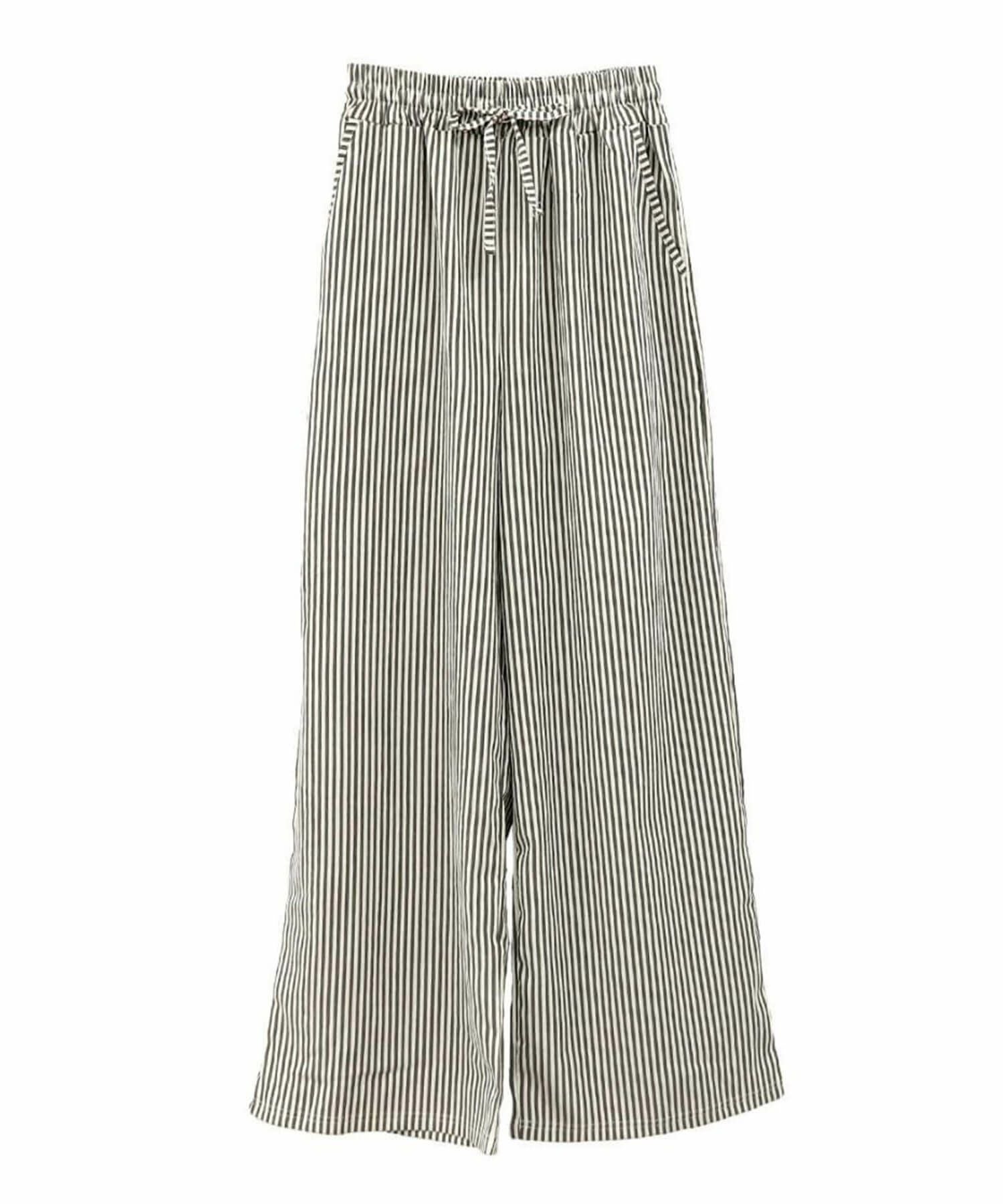 新品　ドゥファミリィ　先染ダンガリーイージーパン ツ　ストライプ ストライプイージーパンツ | Stripe easy pants(comochi select)