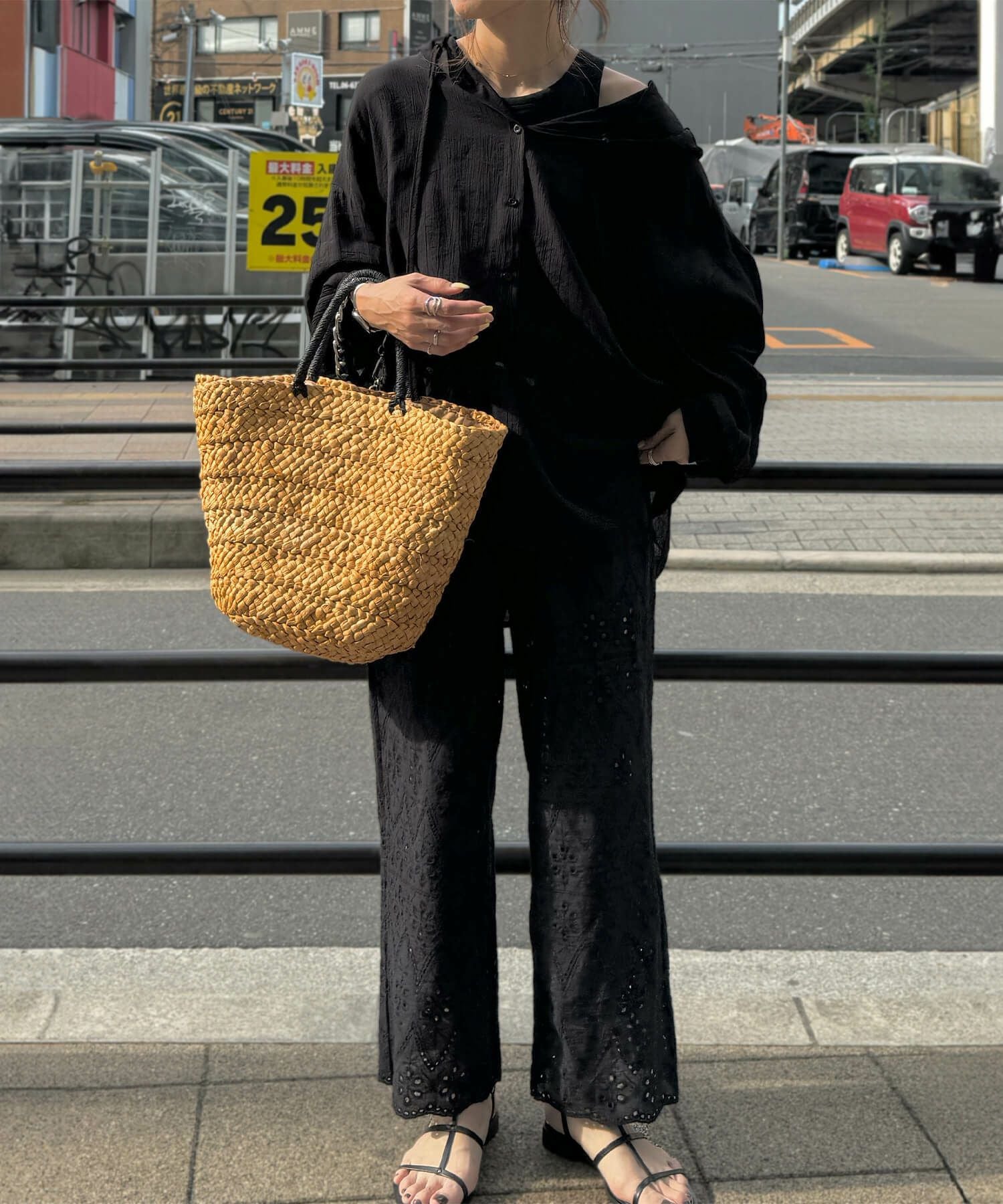 レースシアーパンツ | Lace sheer pants(chiica select)