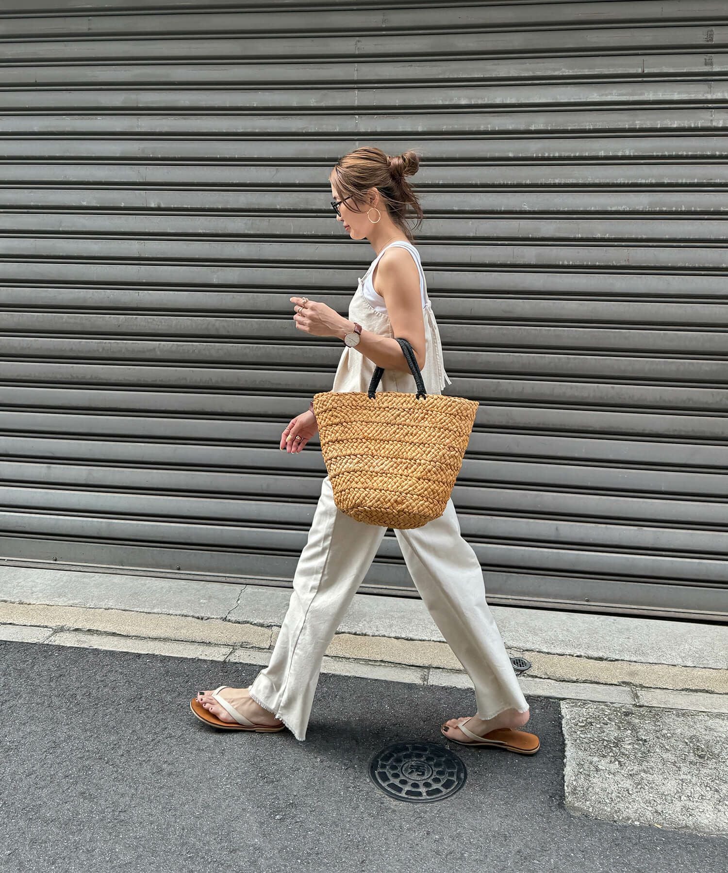 ナチュラルバスケットバッグ | Natural basket bag (chiica select)