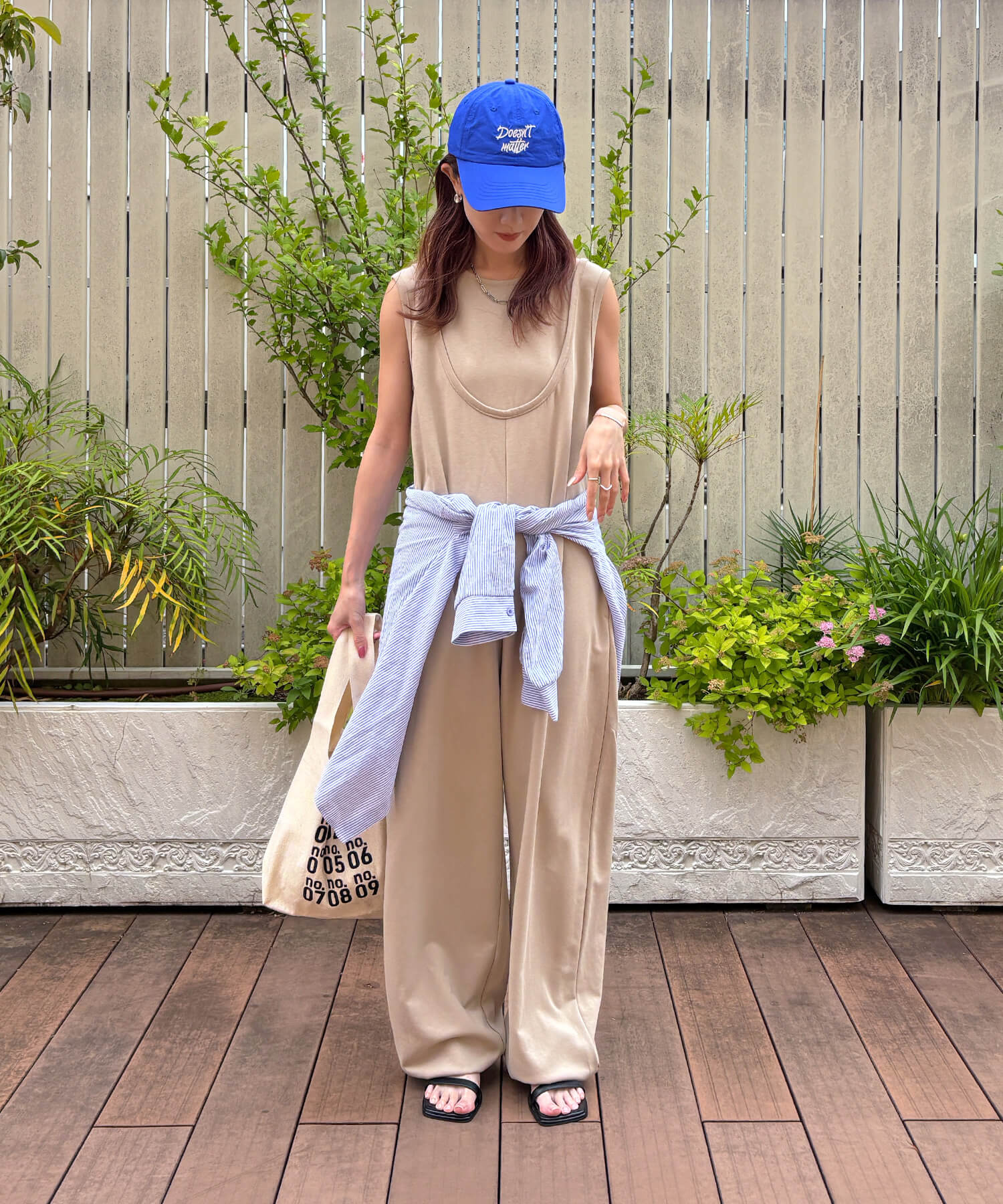 レイヤード風ノースリーブオールインワン | Layered sleeveless all-in