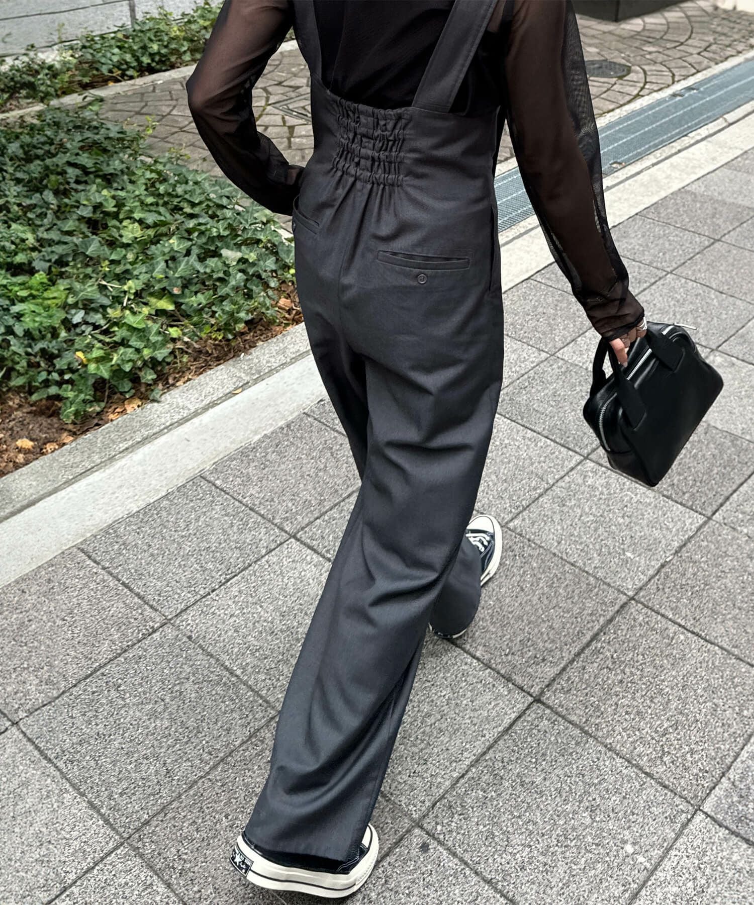 ベルトデザインサロペットパンツ | Belt designed salopette pants