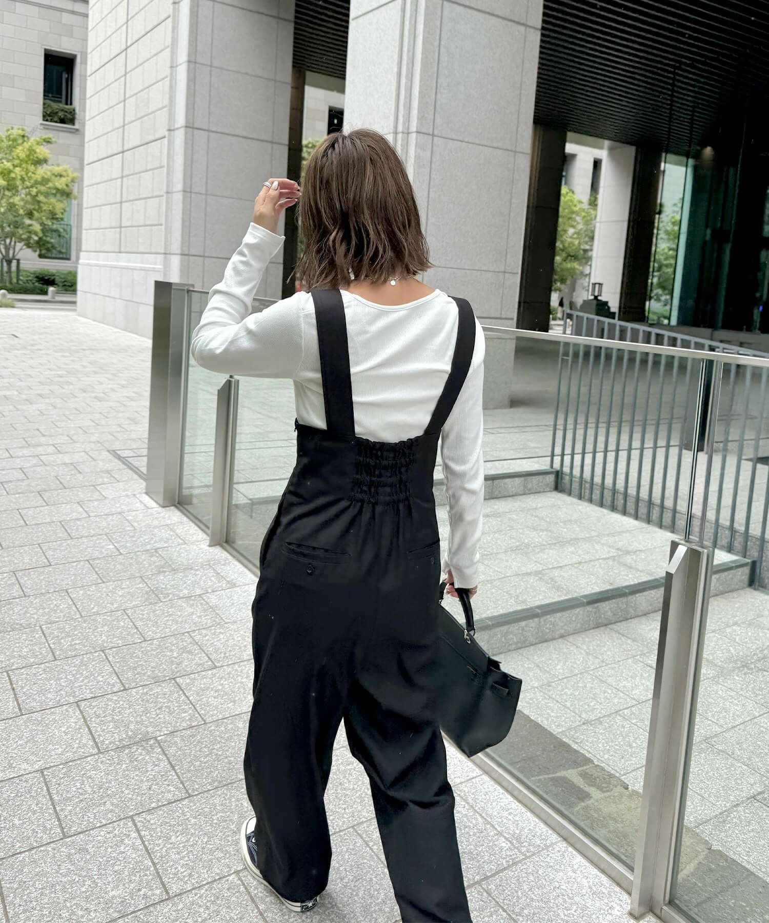 ベルトデザインサロペットパンツ | Belt designed salopette pants