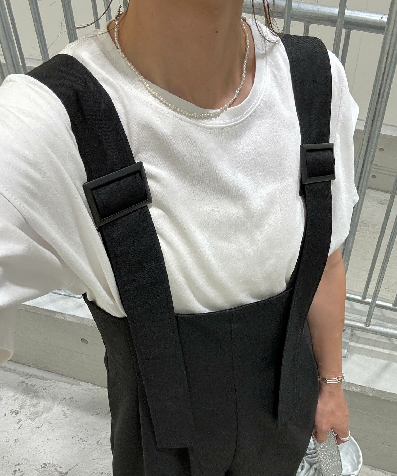 ベルトデザインサロペットパンツ | Belt designed salopette pants