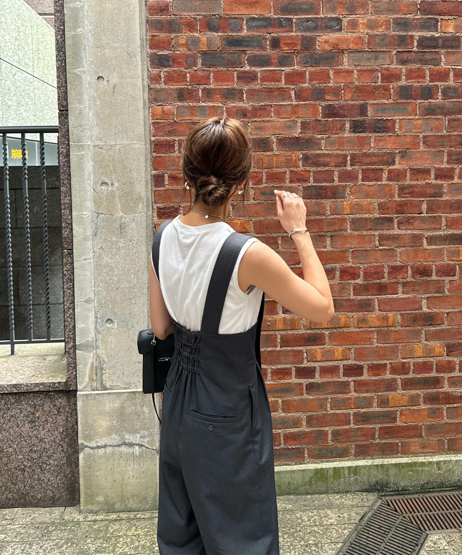 ベルトデザインサロペットパンツ | Belt designed salopette pants