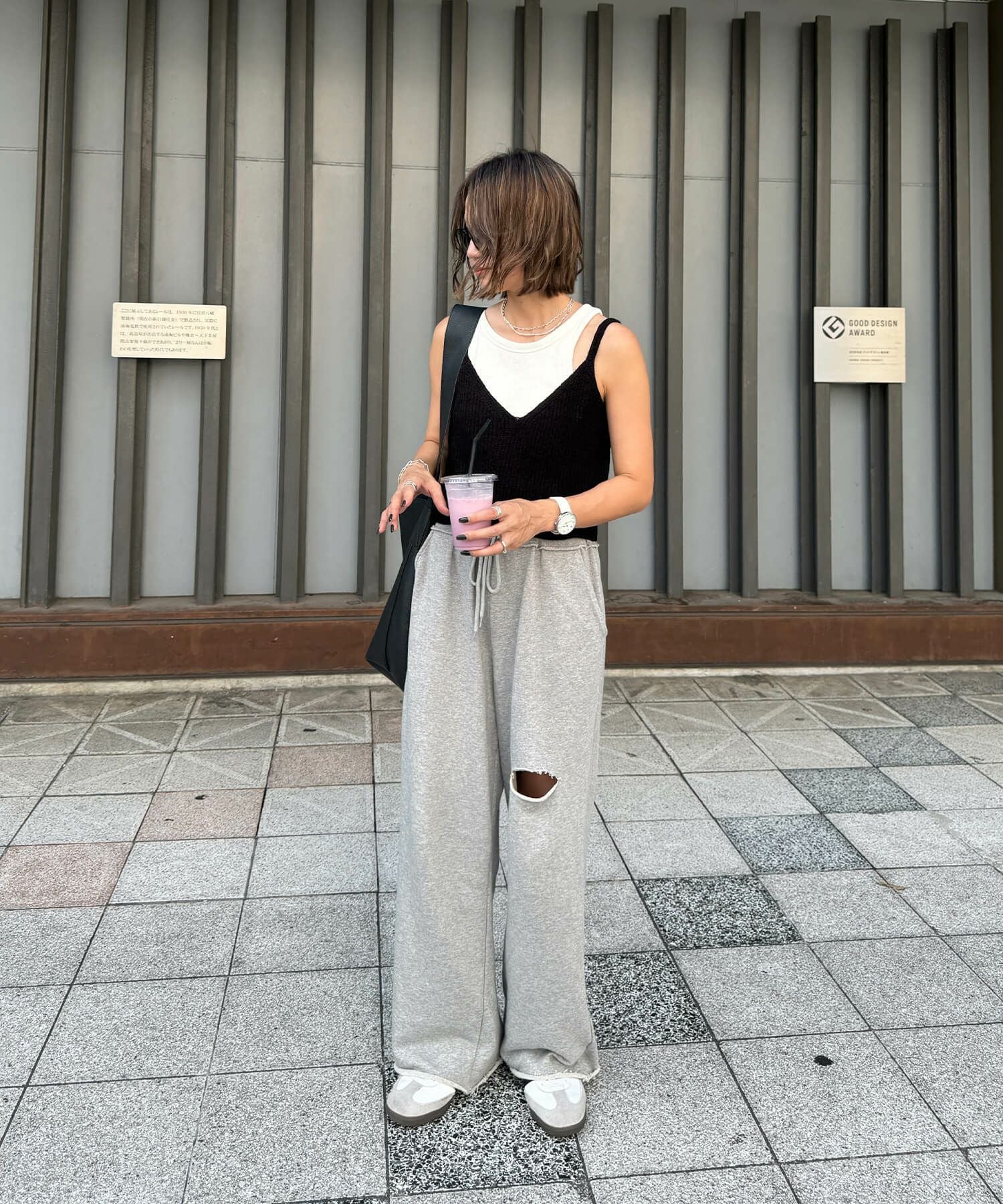カットオフスウェットパンツ | Cut off sweat pants (chiica select)