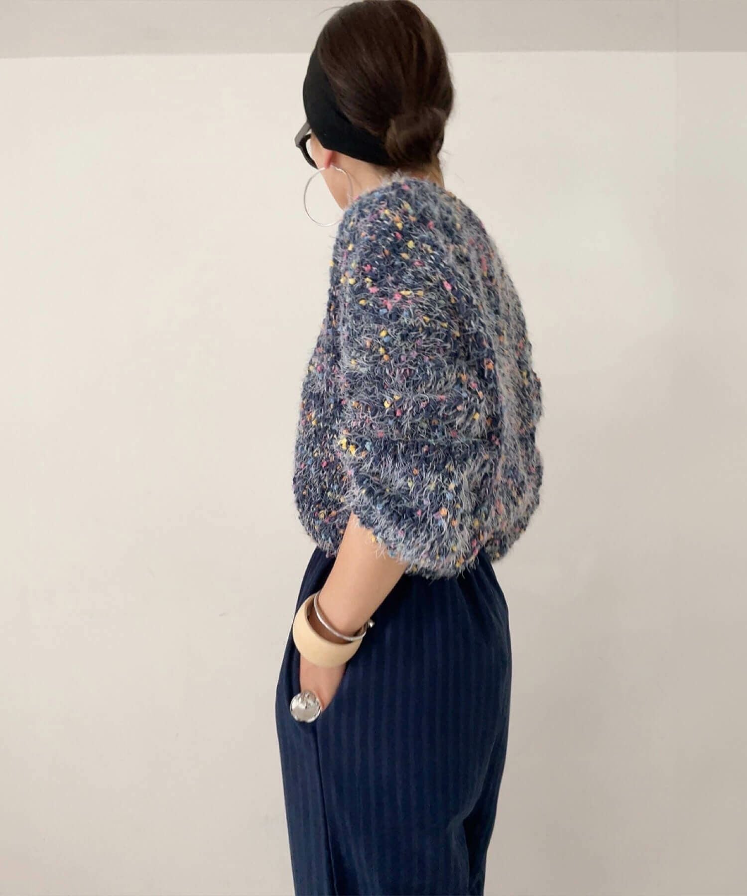 ミックスカラーシャギーニット | Mix color shaggy knit (comochi select)