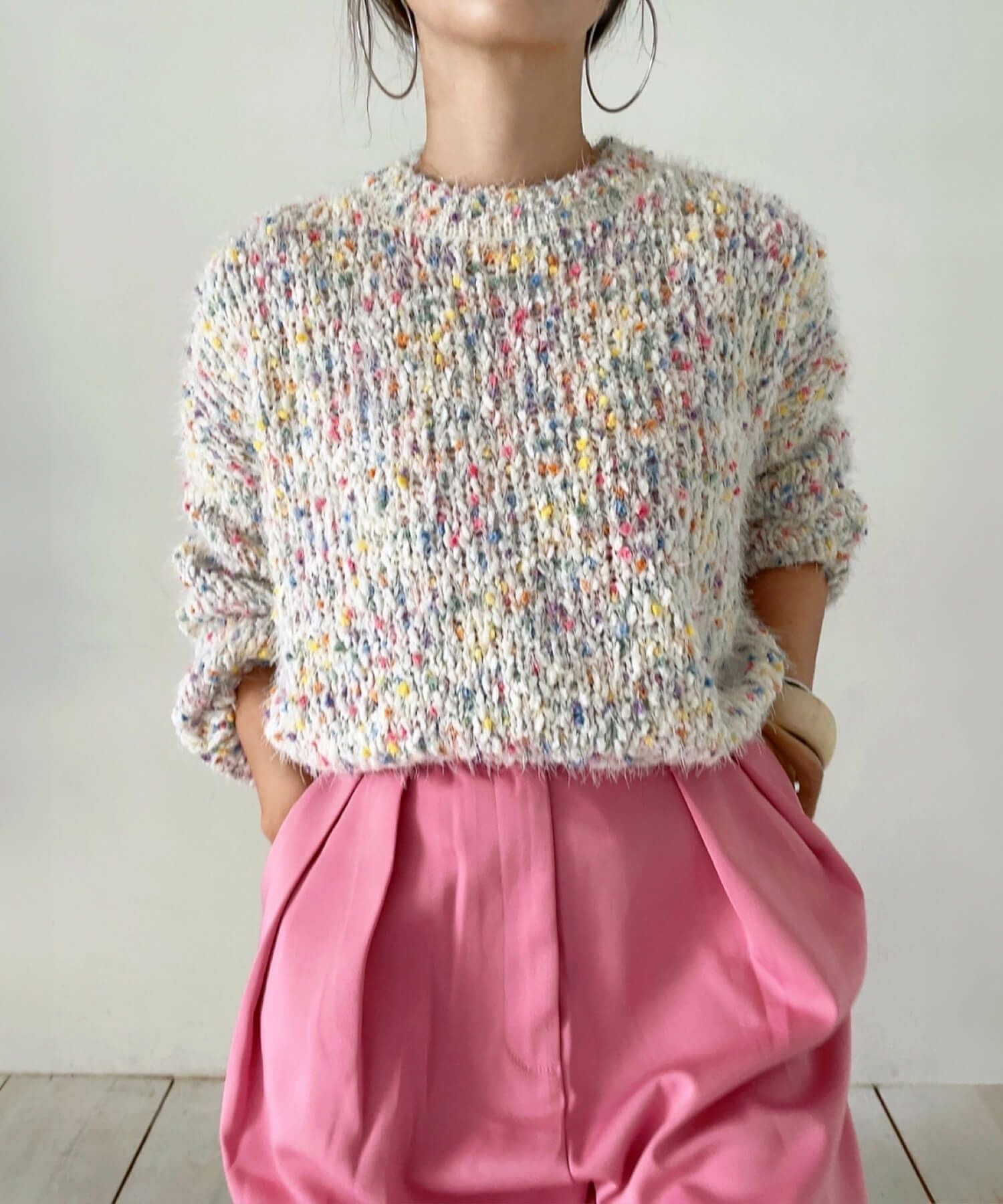 ニット+セーター SHISHIKUI MIX KNIT 大人の上質アイテム シシクイ（THE SHISHIKUI）ニットが肌触り最高で