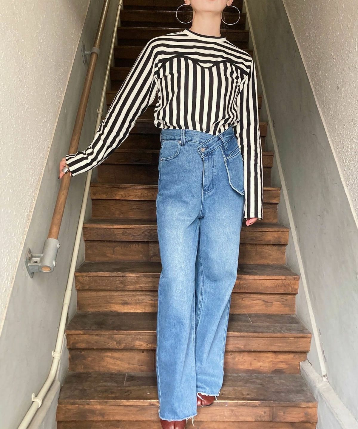 デザインワイドデニム | Designed wide denims (comochi select)
