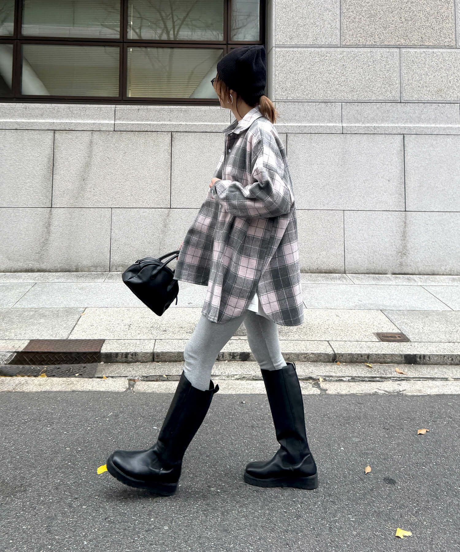 タータンチェックオーバーシャツ | Tartan check over shirt (chiica
