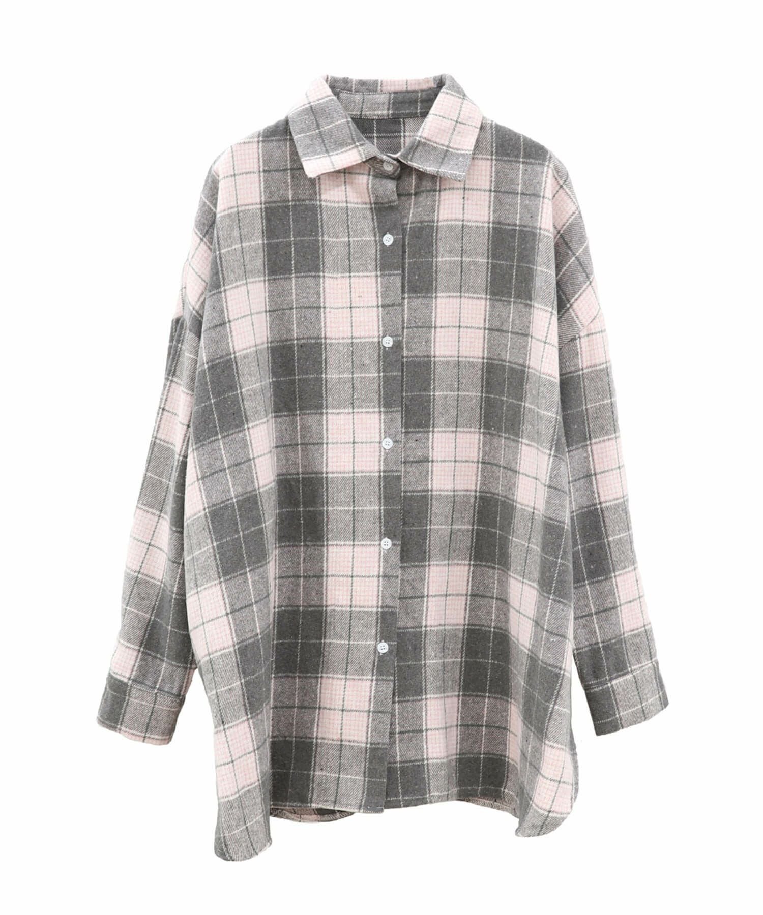 チョビです‼︎新品未使用☆パラスパレス  ★ウールチェックシャツ☆ パラスパレスチビ襟チェック柄 シャツsize2 - メルカリ