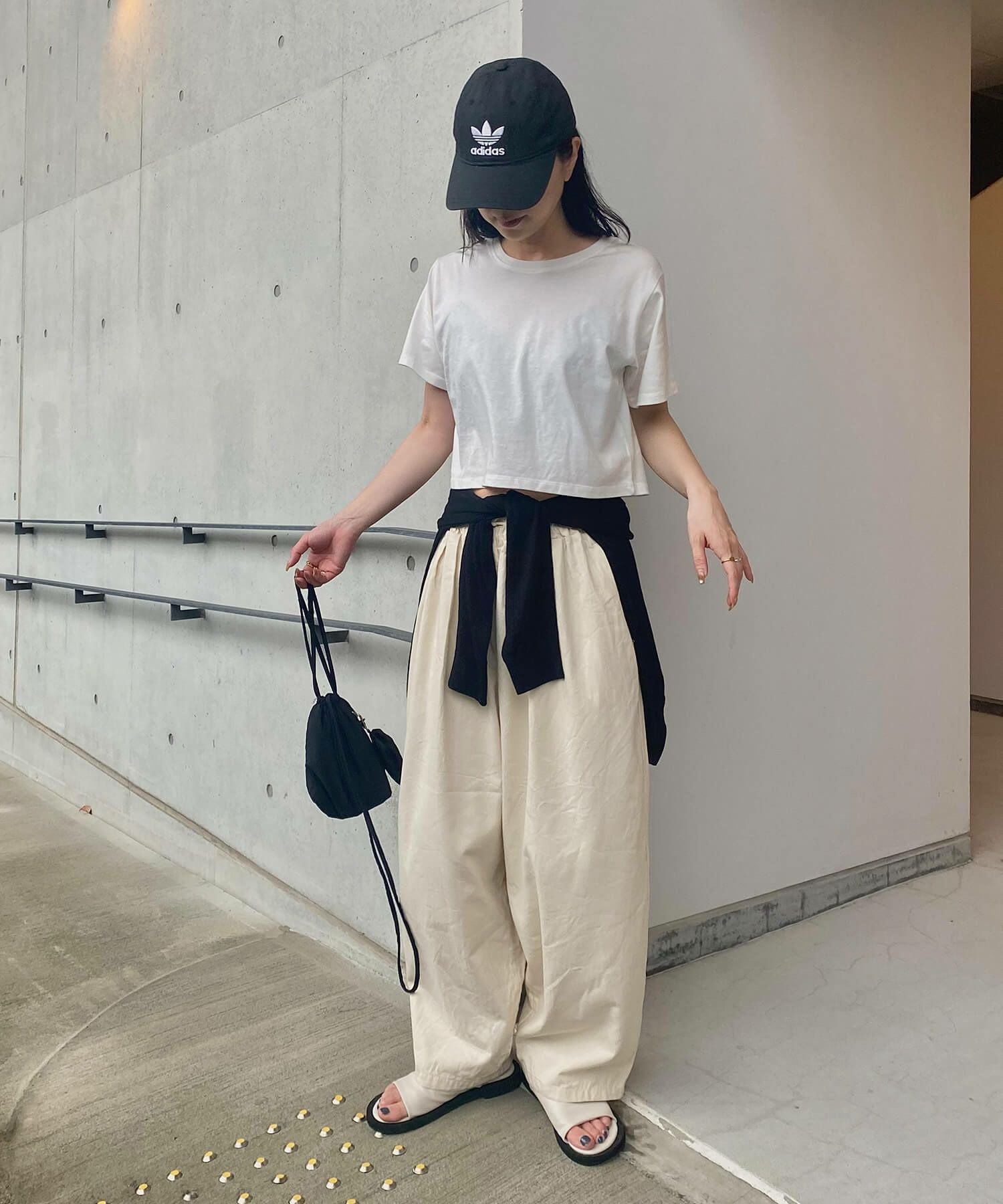 コットンワイドワークパンツ | Cotton wide work pants (kiharu select)