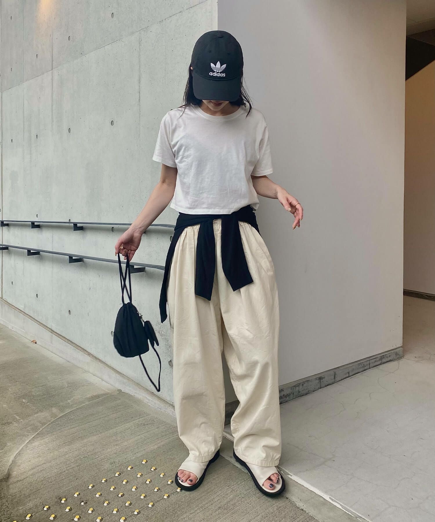 コットンワイドワークパンツ | Cotton wide work pants (kiharu select)