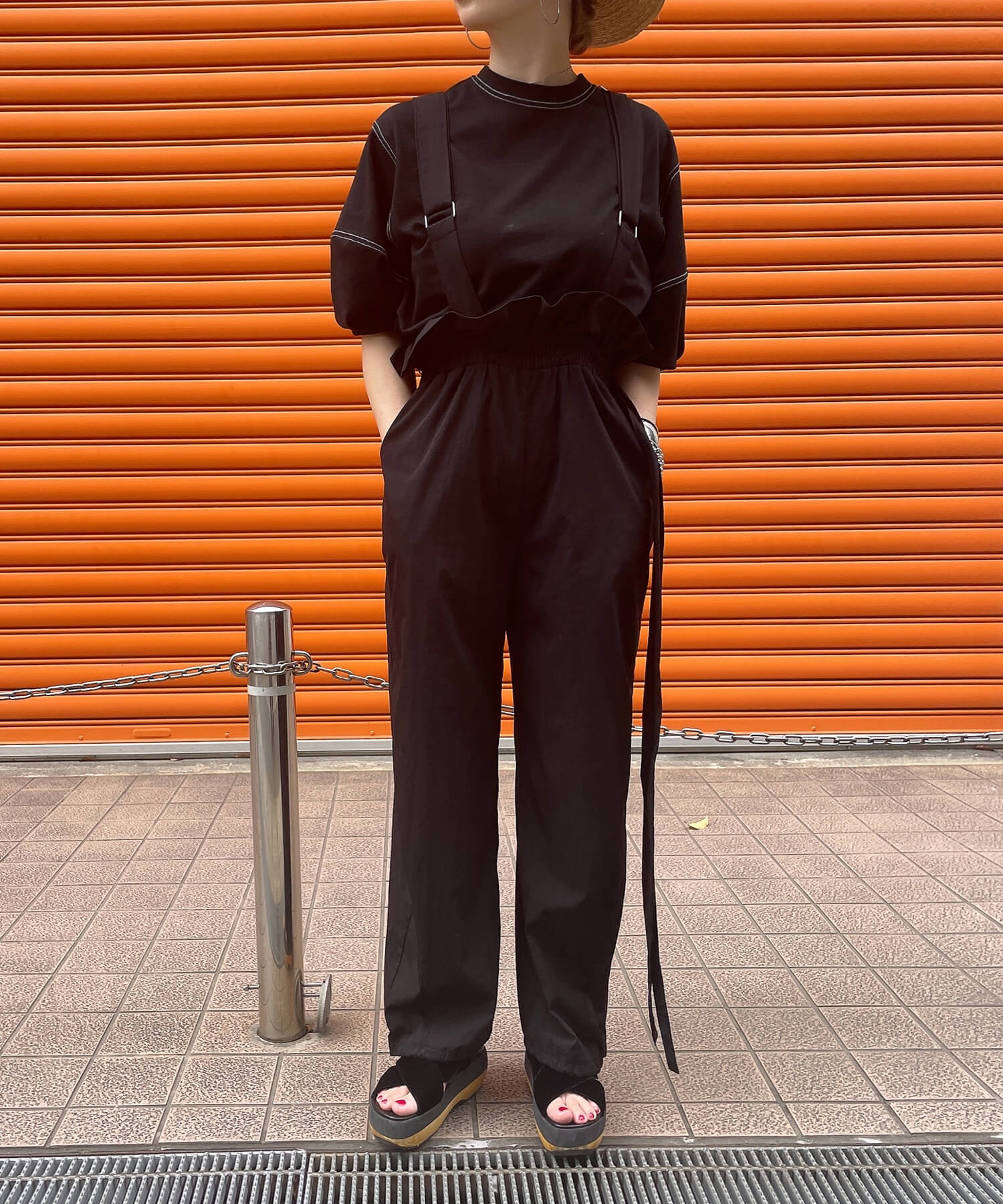 ウエストギャザーマルチウェイサロペット | Waist gather salopette