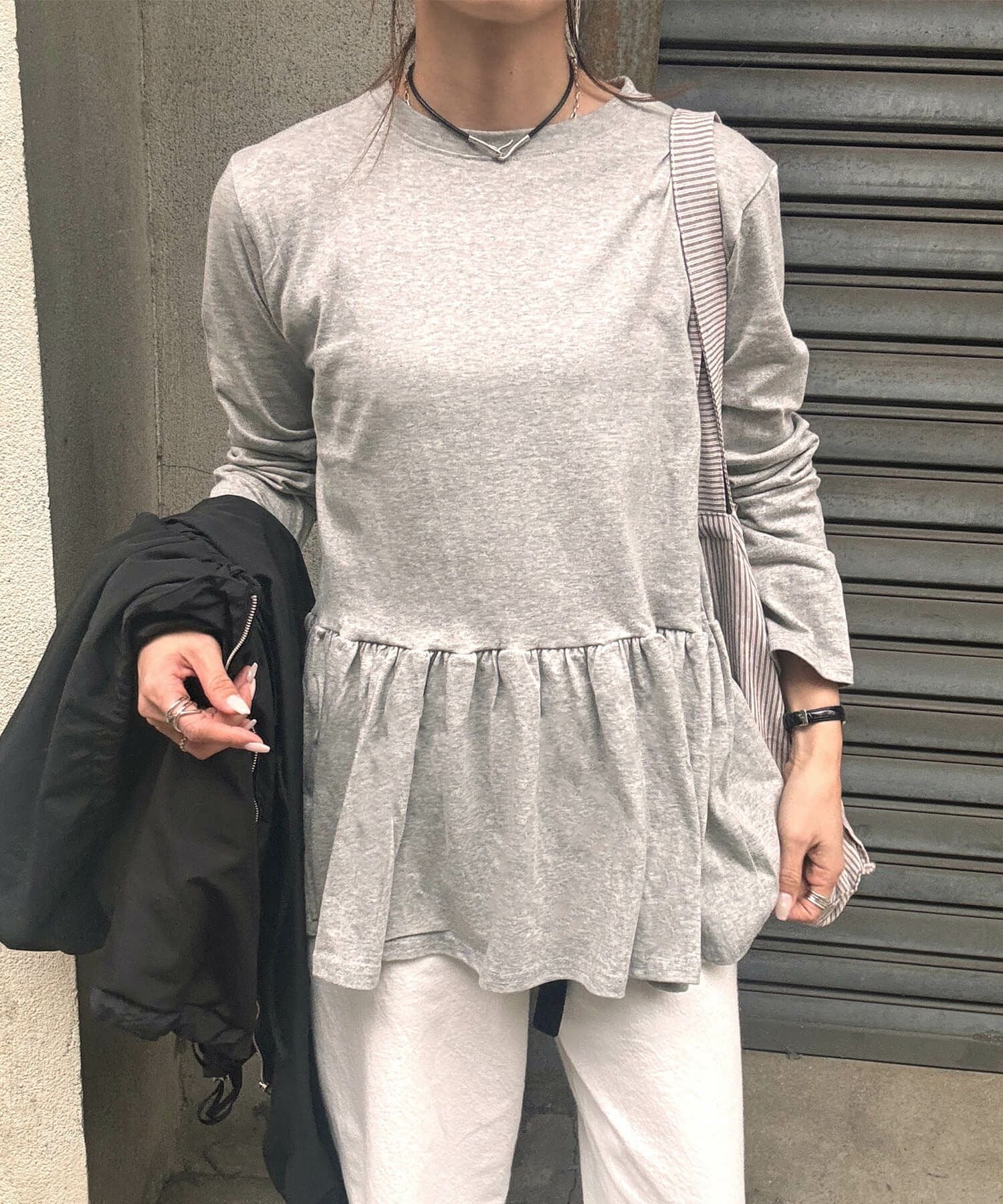 フリルペプラムトップス | Frill peplum tops (chiica select)
