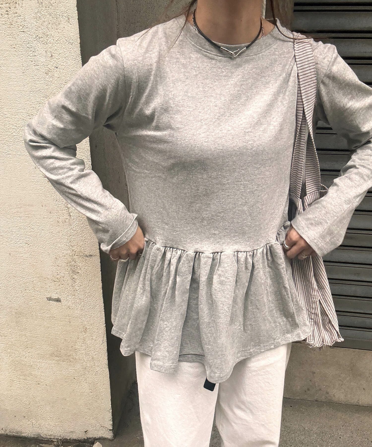 フリルペプラムトップス | Frill peplum tops (chiica select)