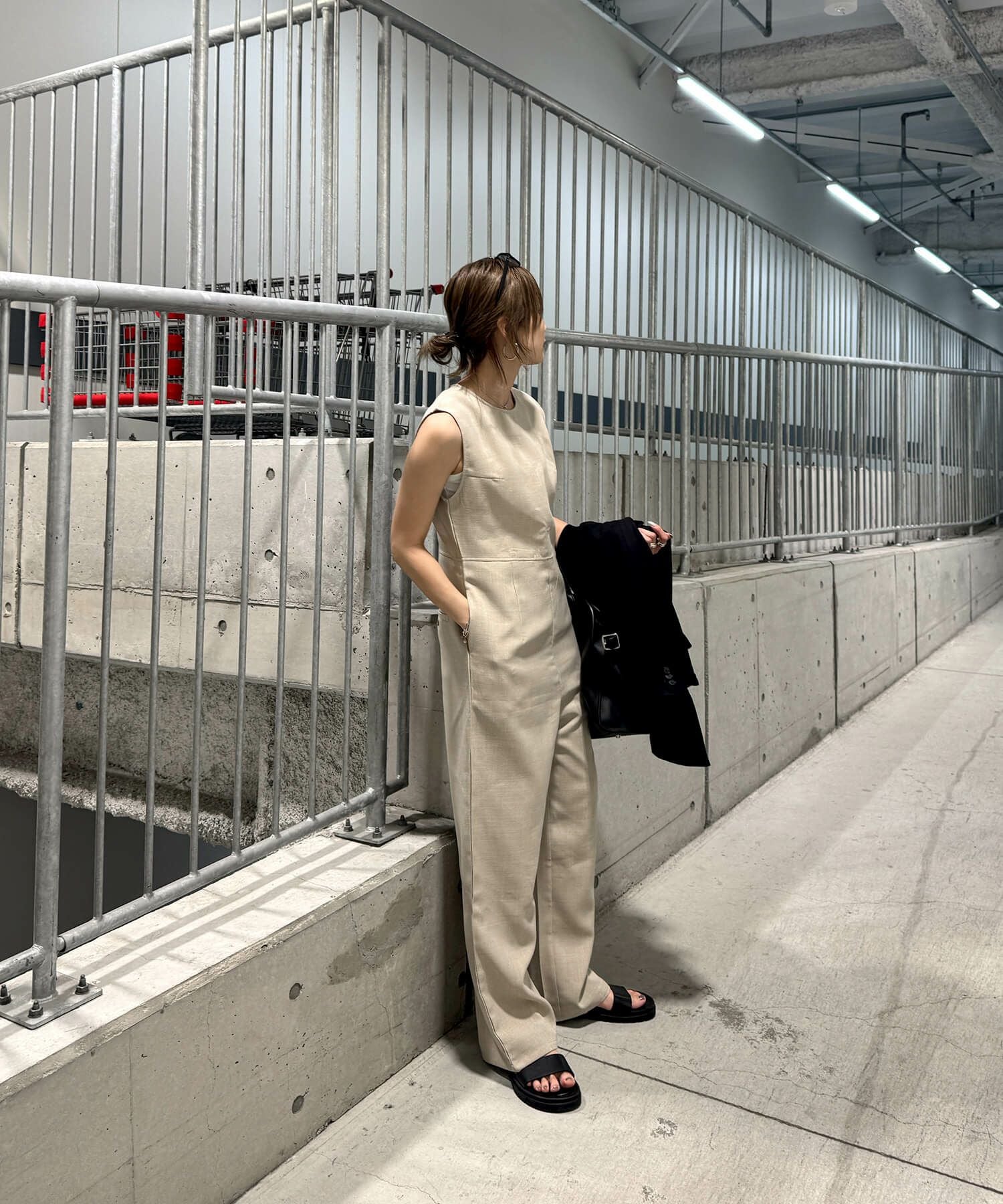 【cynicalシニカル】Liren別注コンビネゾン 見た目ワンピーススタイル リネンライクコンビネゾン | Linen like combinaison (chiica original)