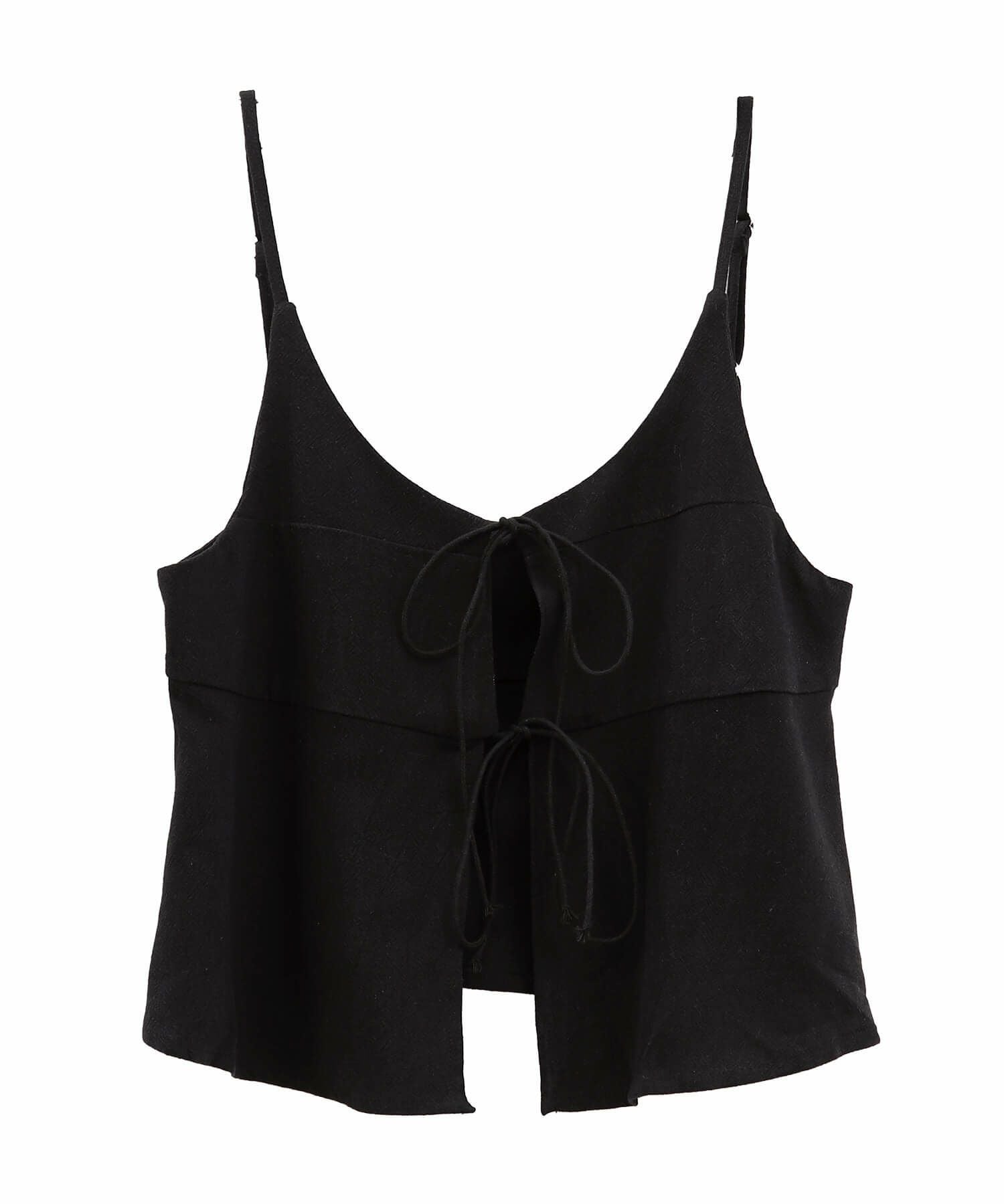 リボンキャミソールリネンビスチェ | Ribbon camisole linen bustier
