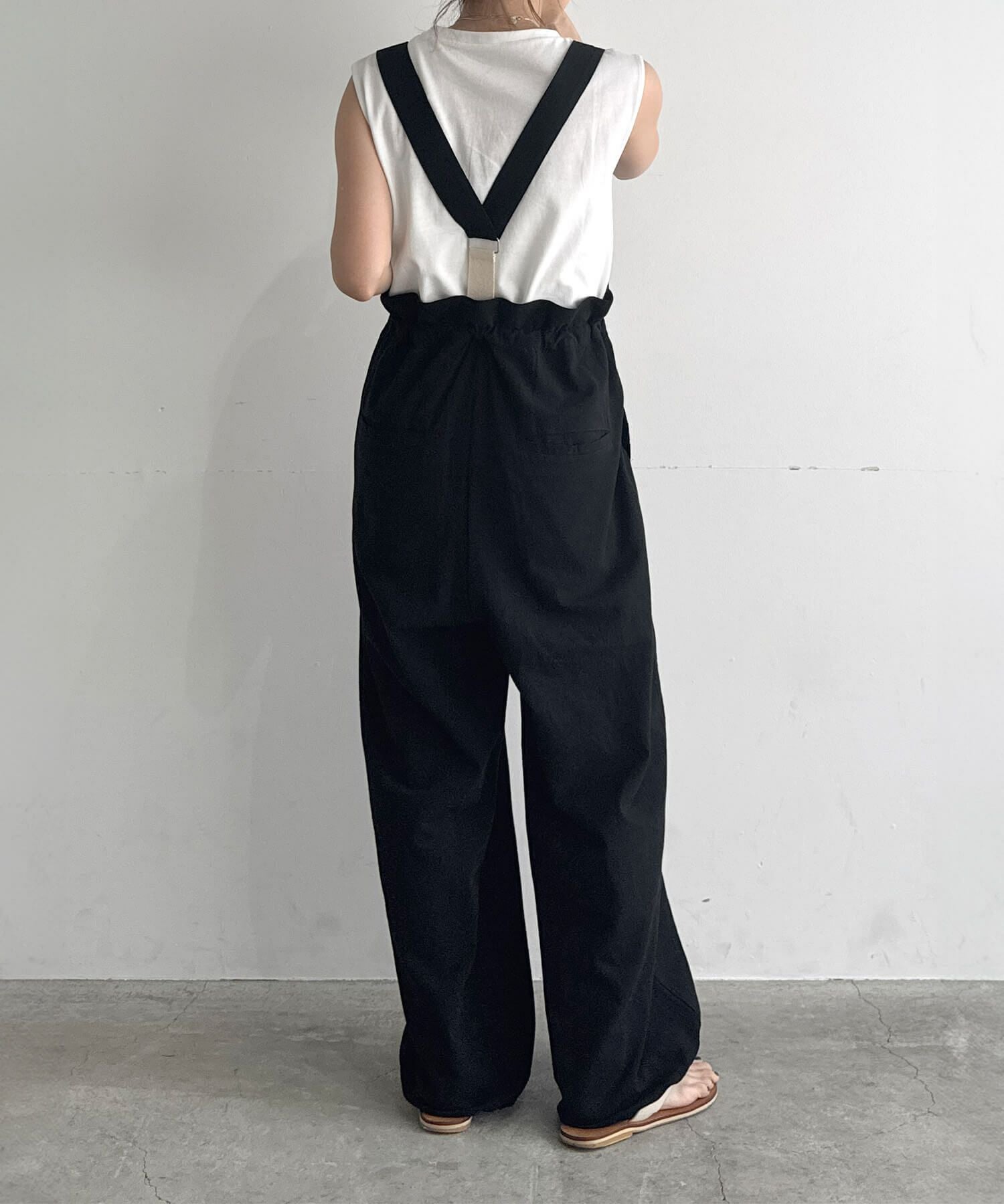 2wayワッシャーサロペットパンツ | 2way washer salopette pants