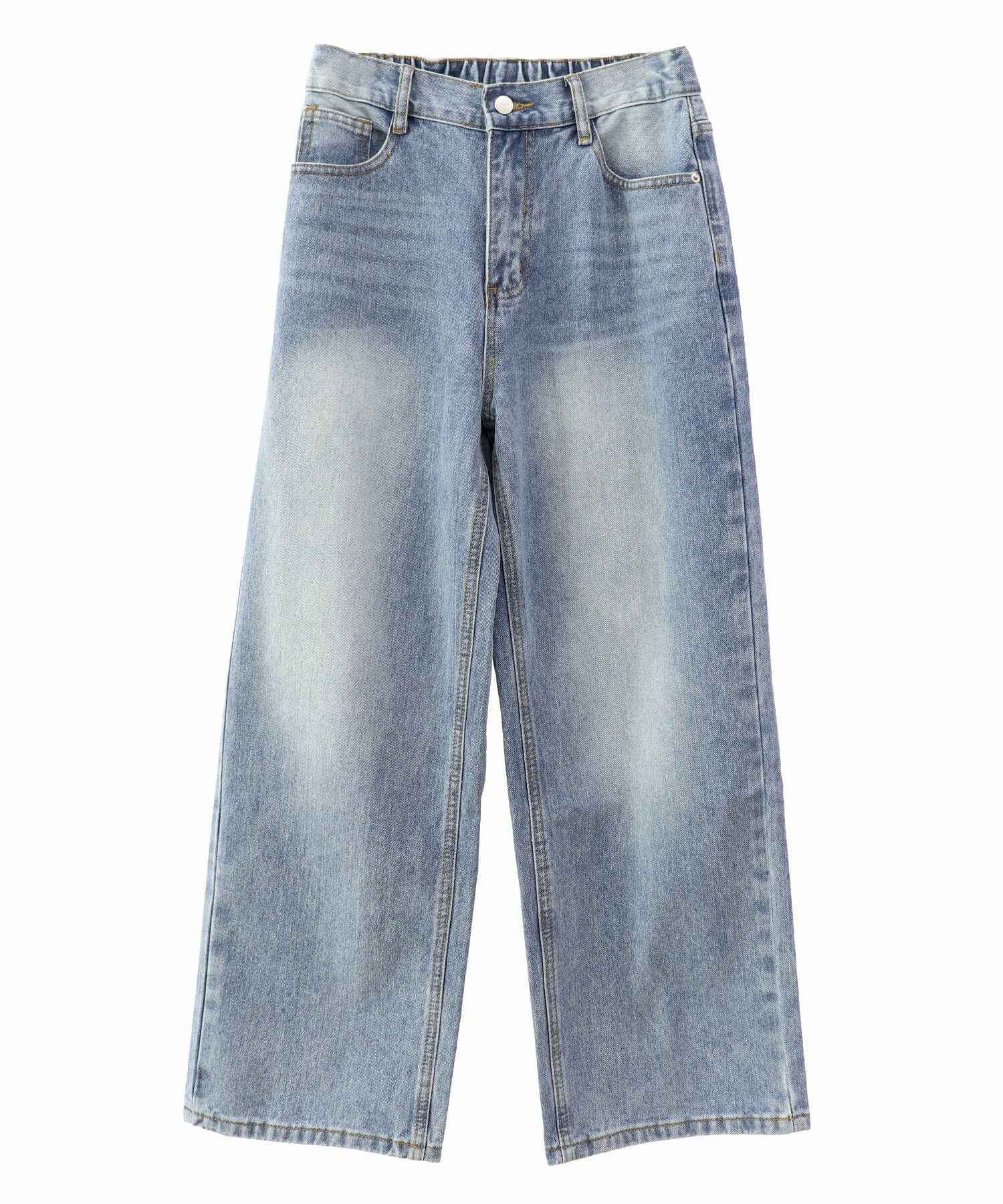 ウォッシュワイドデニムパンツ | Washed wide denim pants (chiica select)
