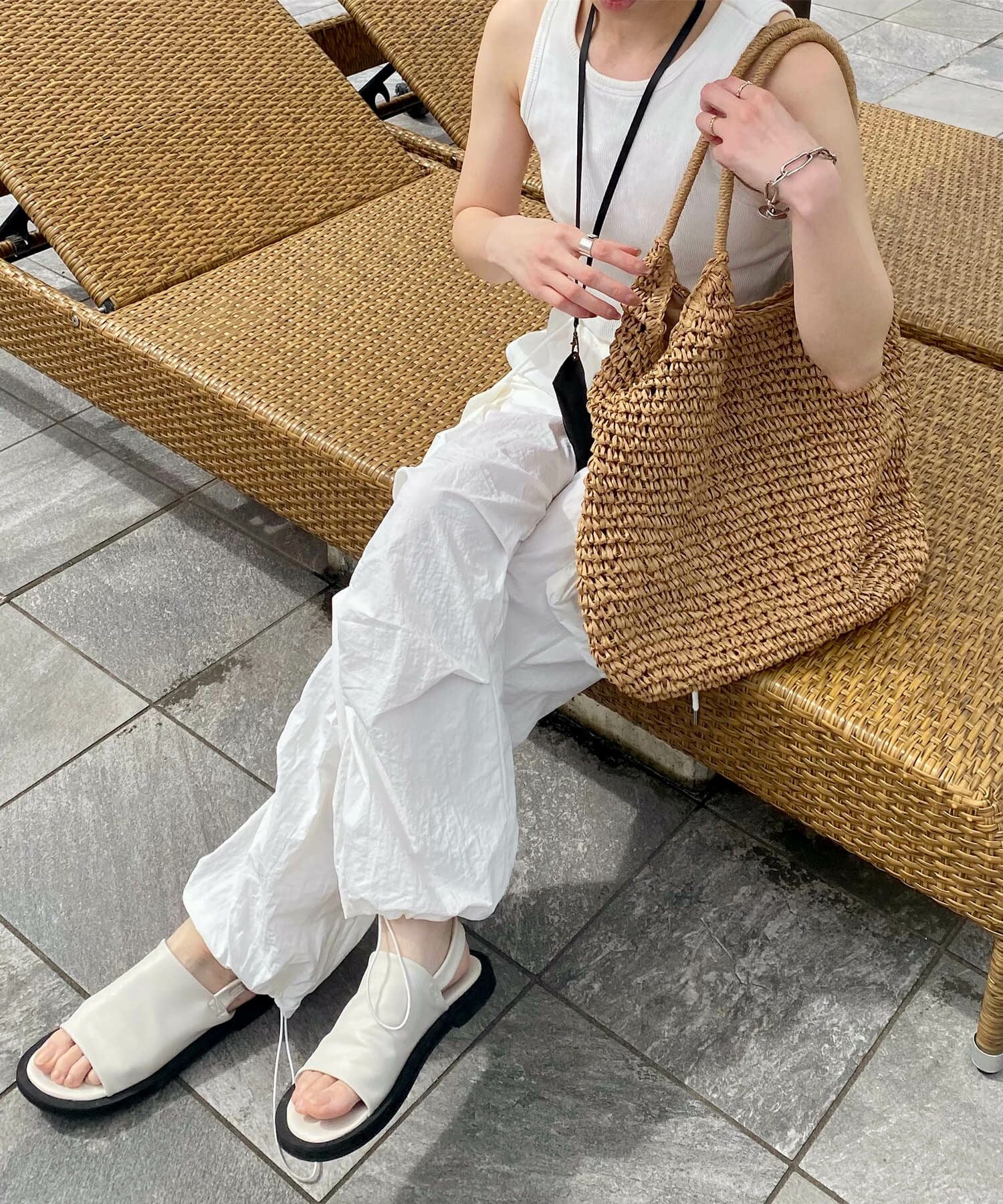 ラタンバスケットバッグ | Rattan basket bag (kiharu select)