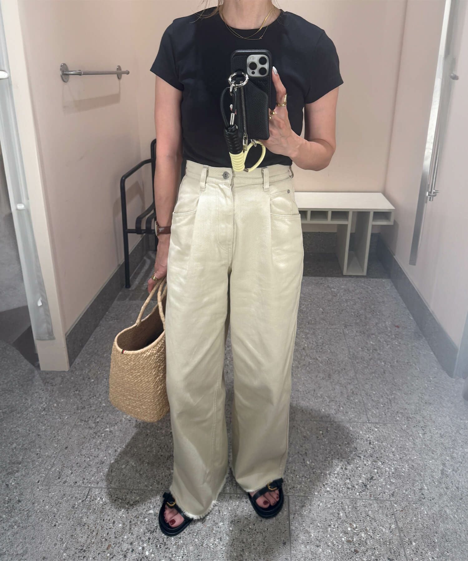 フリンジデニムセットアップ | Fringe denim set up (chiica original)