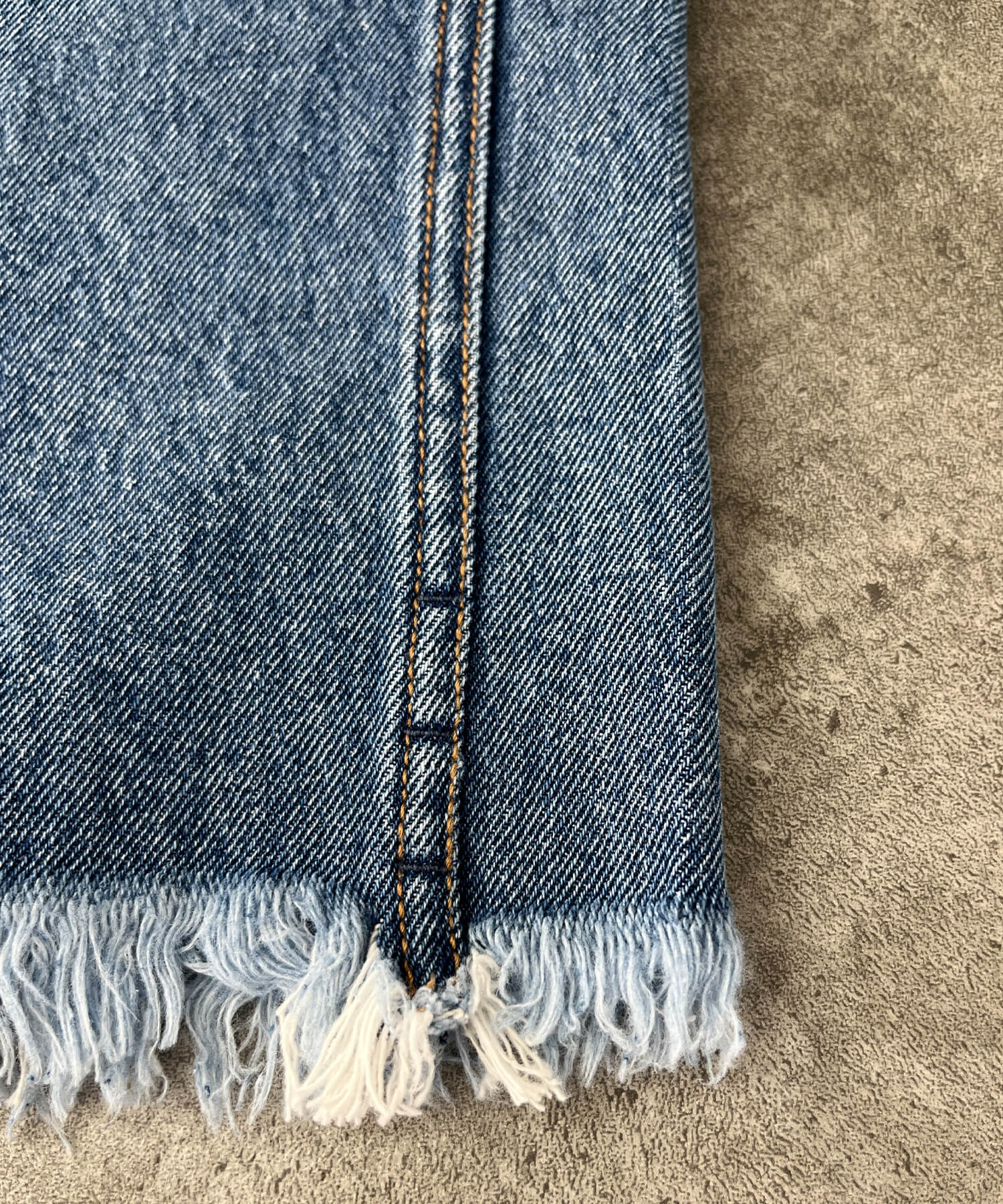 フリンジデニムセットアップ | Fringe denim set up (chiica original)