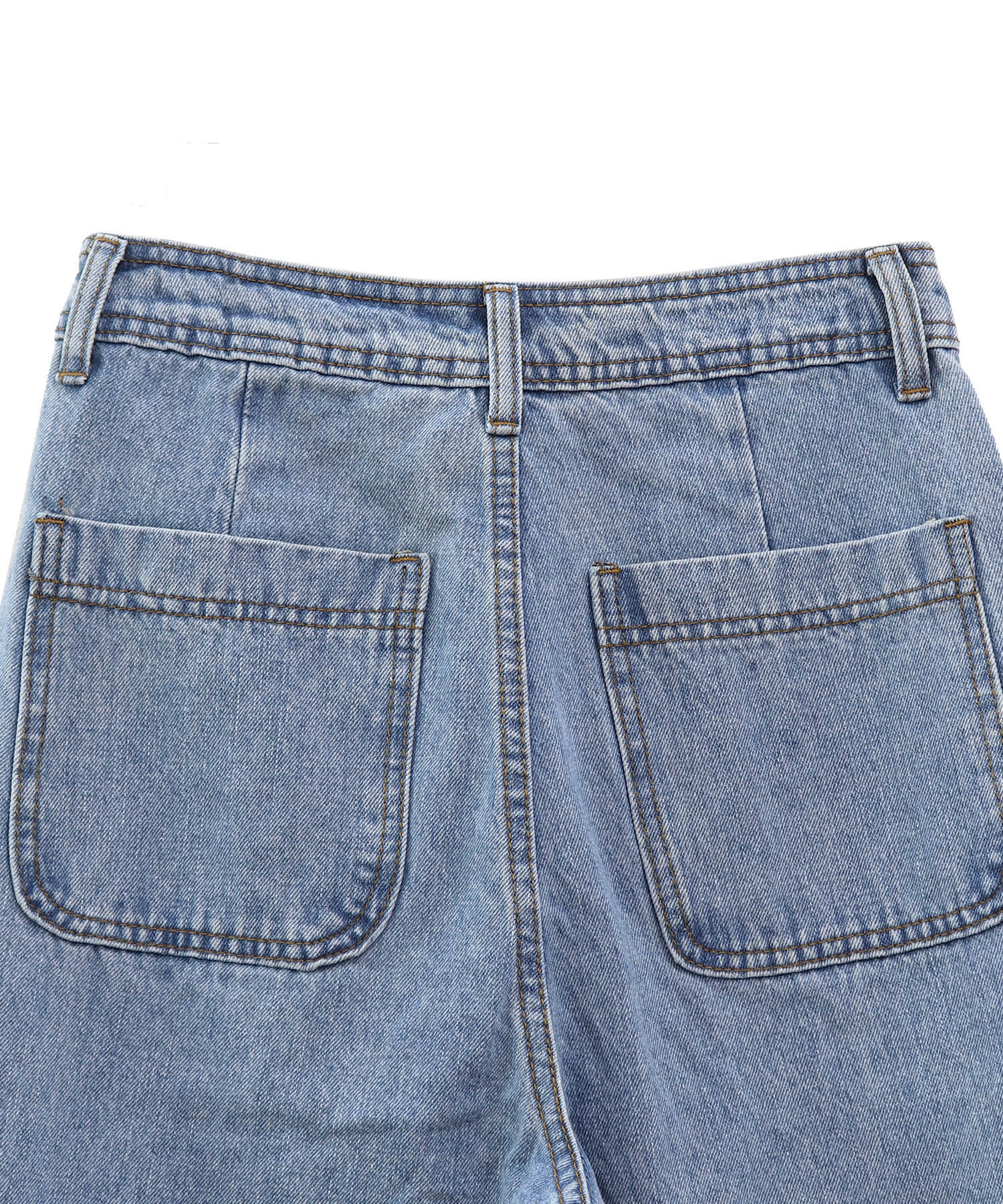 フロントポケットハイウエストフレアデニム | Front pocket high waist