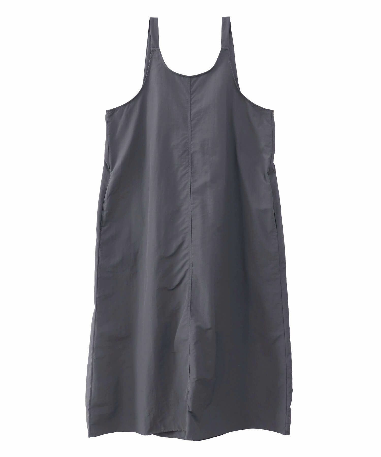 バックドロストナイロンワンピース | Back drawstring nylon one piece