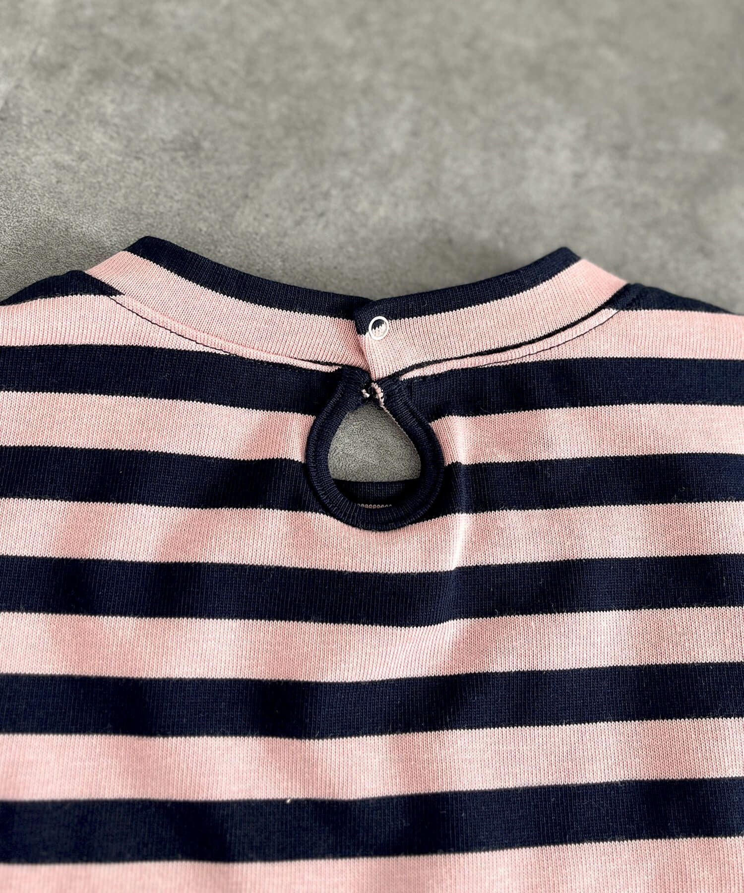 ミックスボーダービスチェロンT | Mixed border bustier long tee