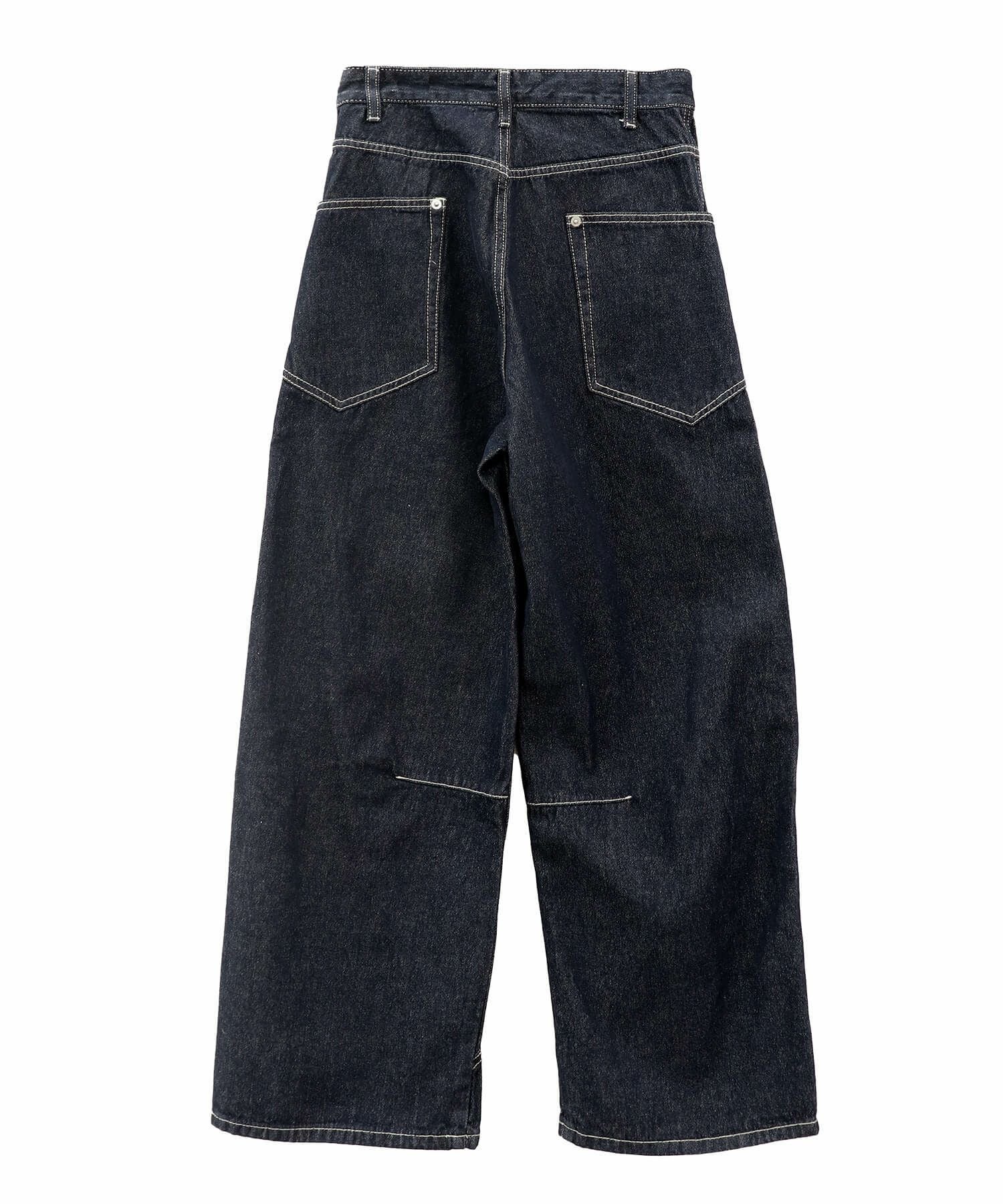 サイドポケットデザインワイドデニム | Side pocket design wide denim
