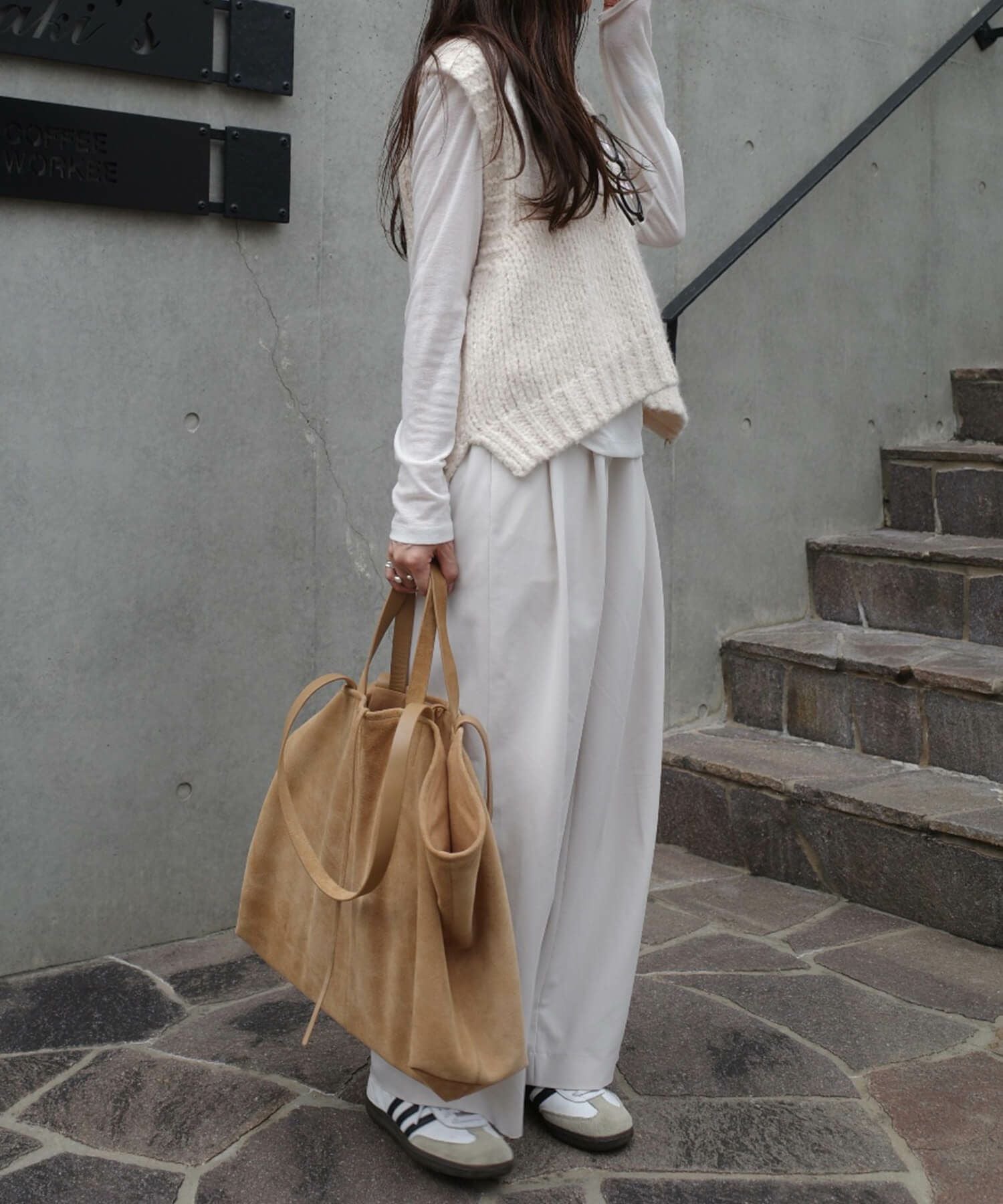 Vネックニットベスト | V neck knit vest (eri. select)