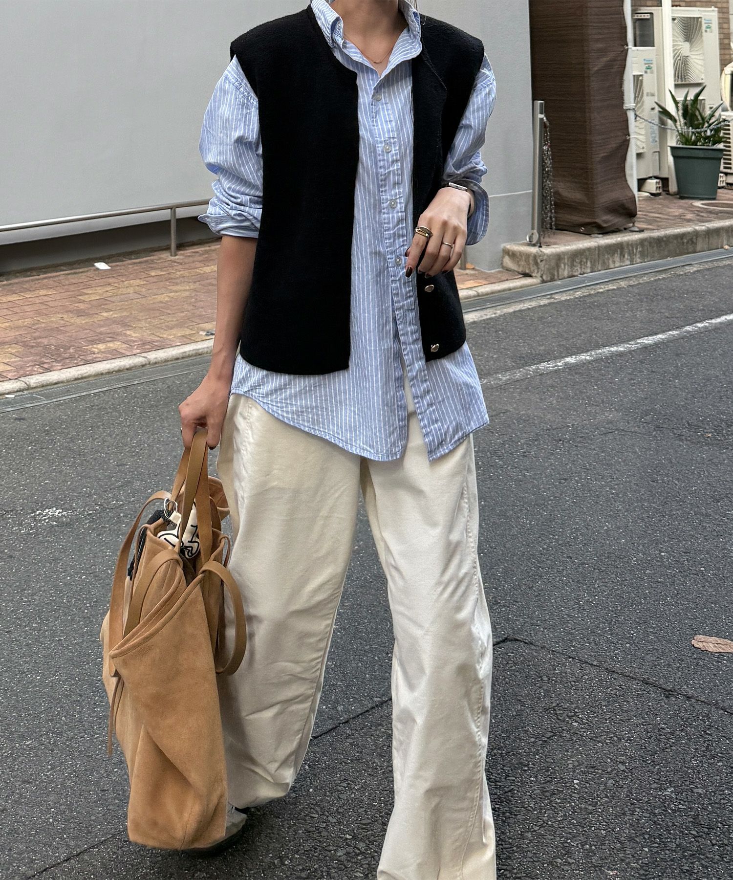ボタンニットベスト | Button knit vest (eri. select)