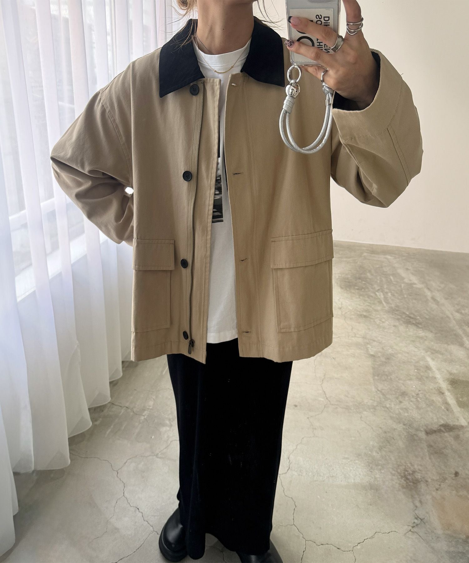 ステンカラーコットンジャケット | Soutien collar cotton jacket