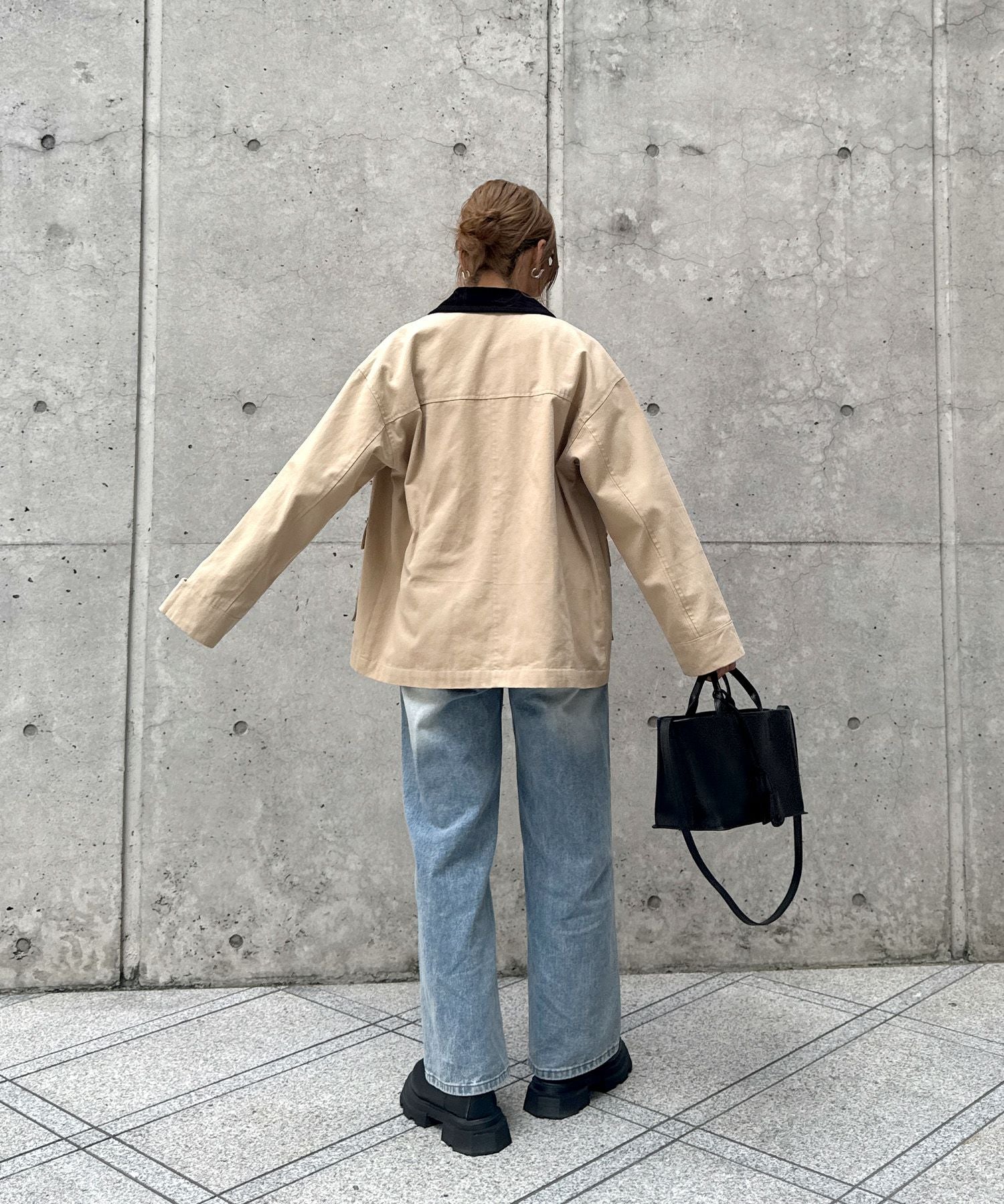 ステンカラーコットンジャケット | Soutien collar cotton jacket