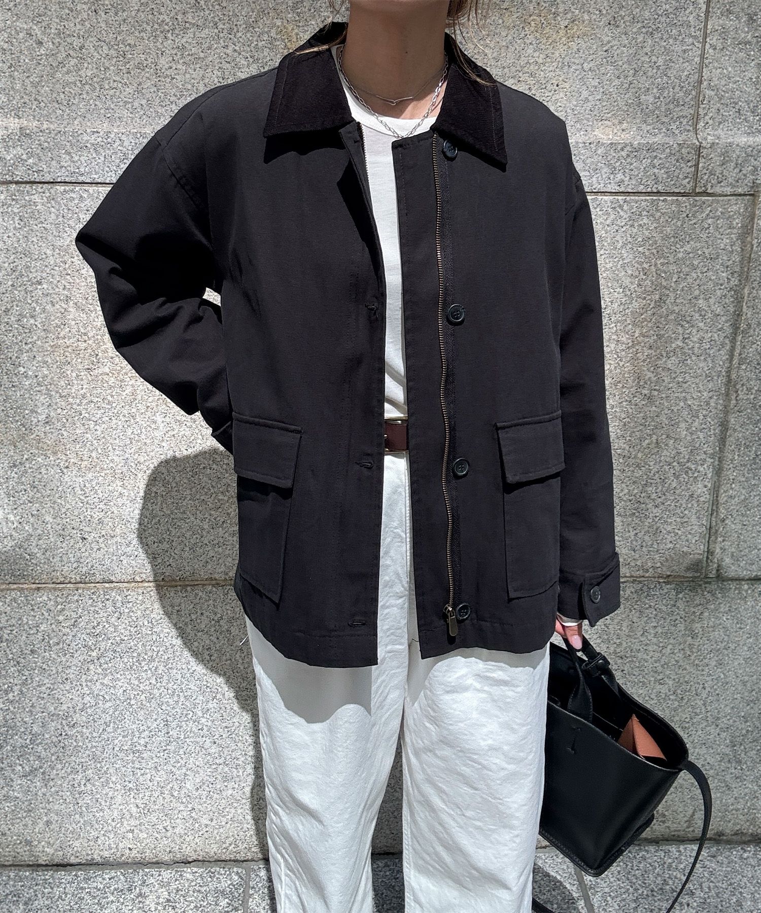 ステンカラーコットンジャケット | Soutien collar cotton jacket