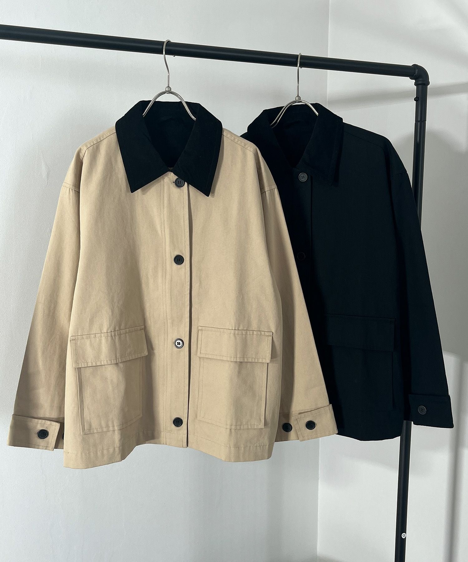 ステンカラーコットンジャケット | Soutien collar cotton jacket