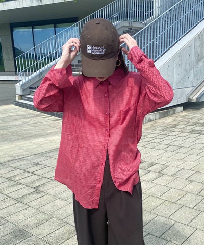 チェックルーズシャツ | Check loose shirt (kiharu select)