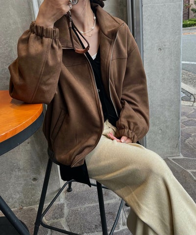 スエードジップブルゾン | Suede zip blouson (eri. select)
