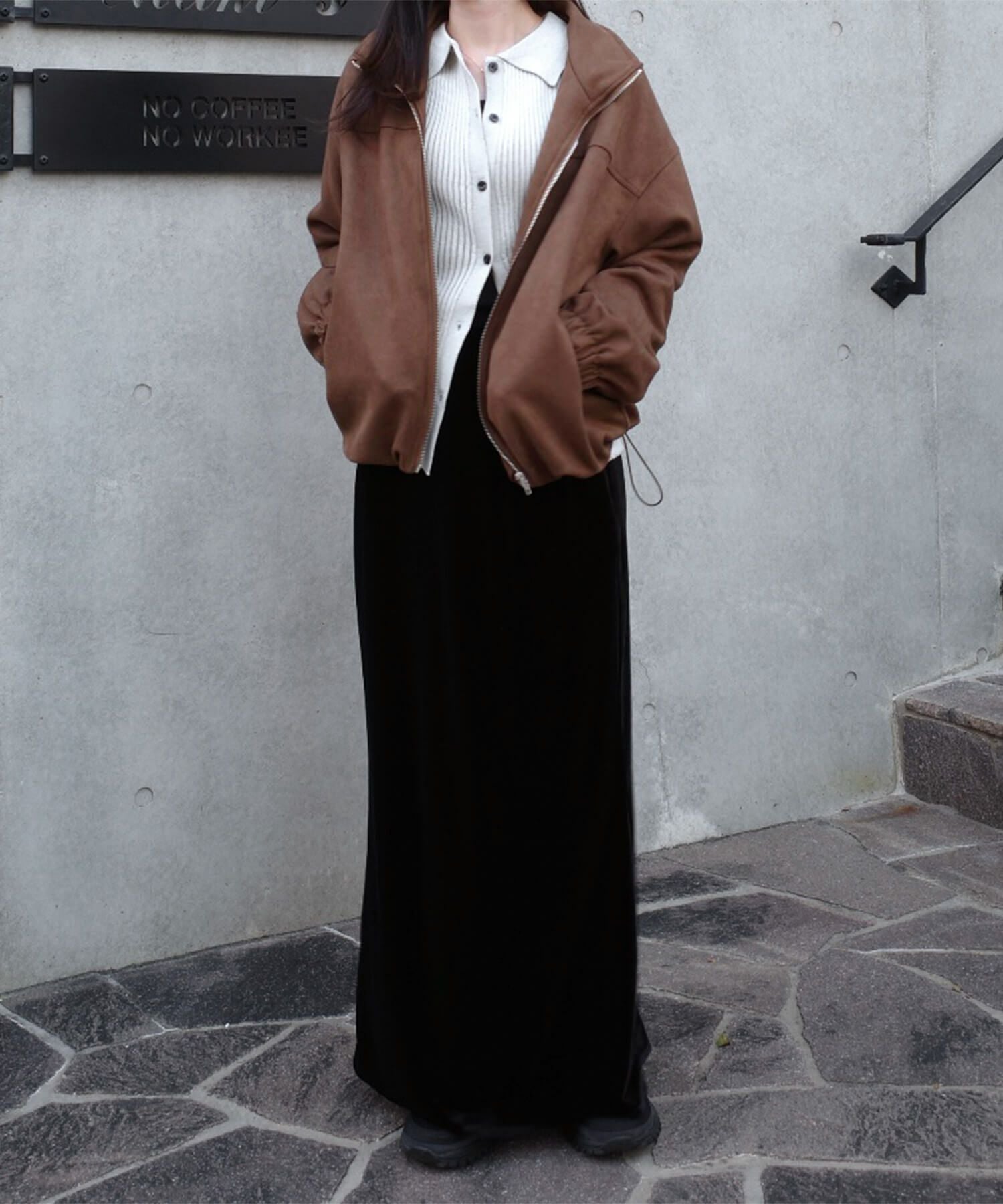 スエードジップブルゾン | Suede zip blouson (eri. select)