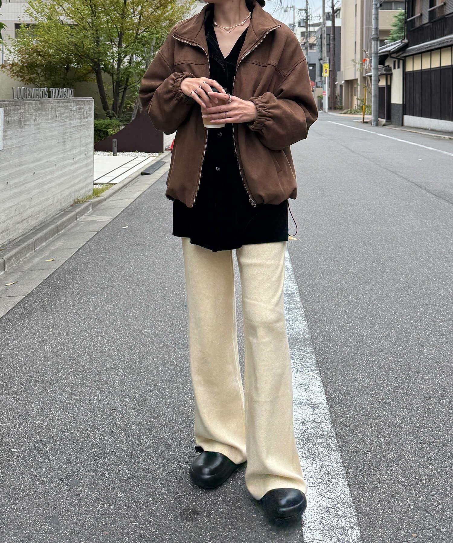 スエードジップブルゾン | Suede zip blouson (eri. select)
