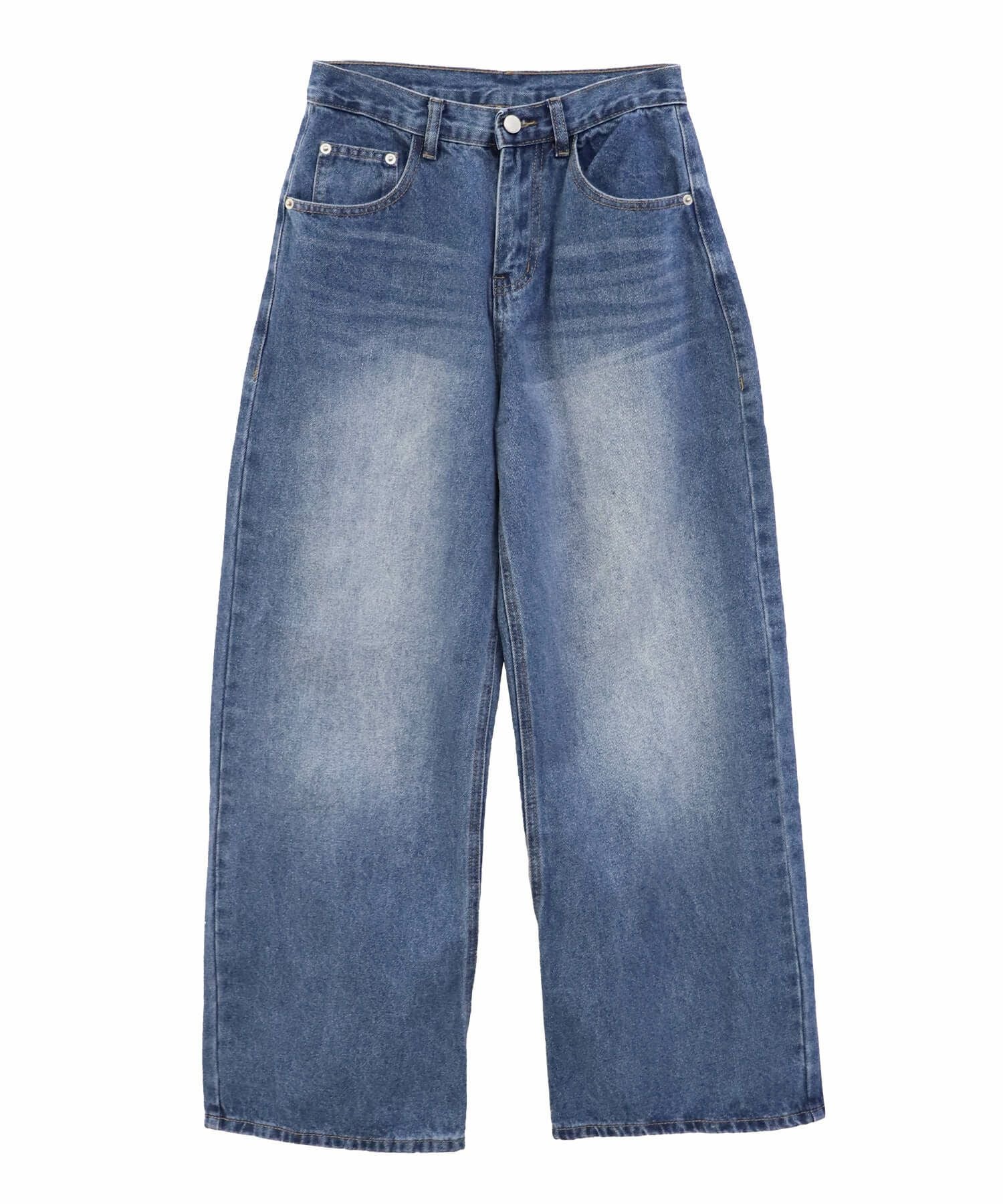 バックダブルポケットワイドデニム | Back double pocket wide denim