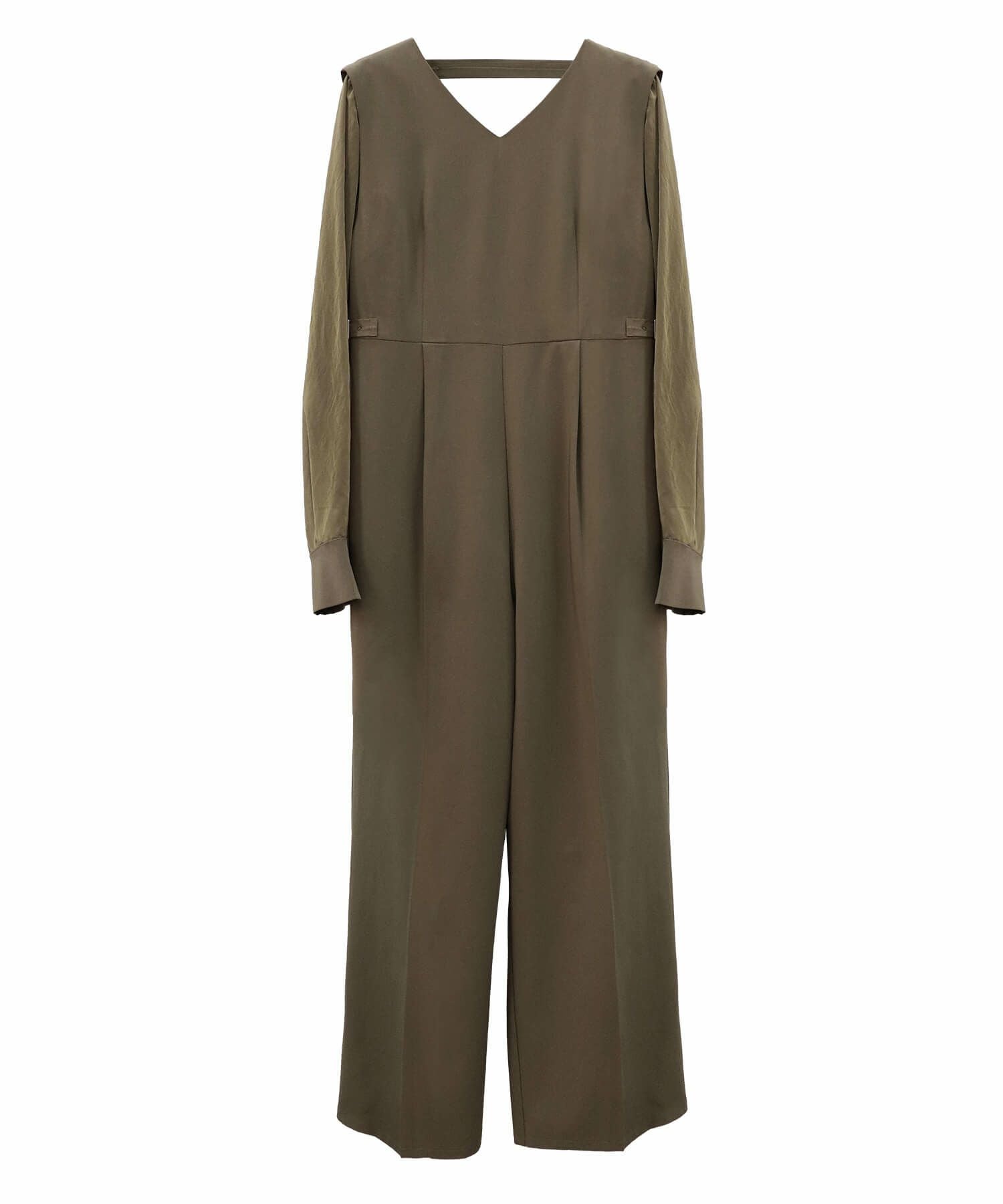 2wayシアースリーブパンツドレス | 2way sheer sleeve pants dress