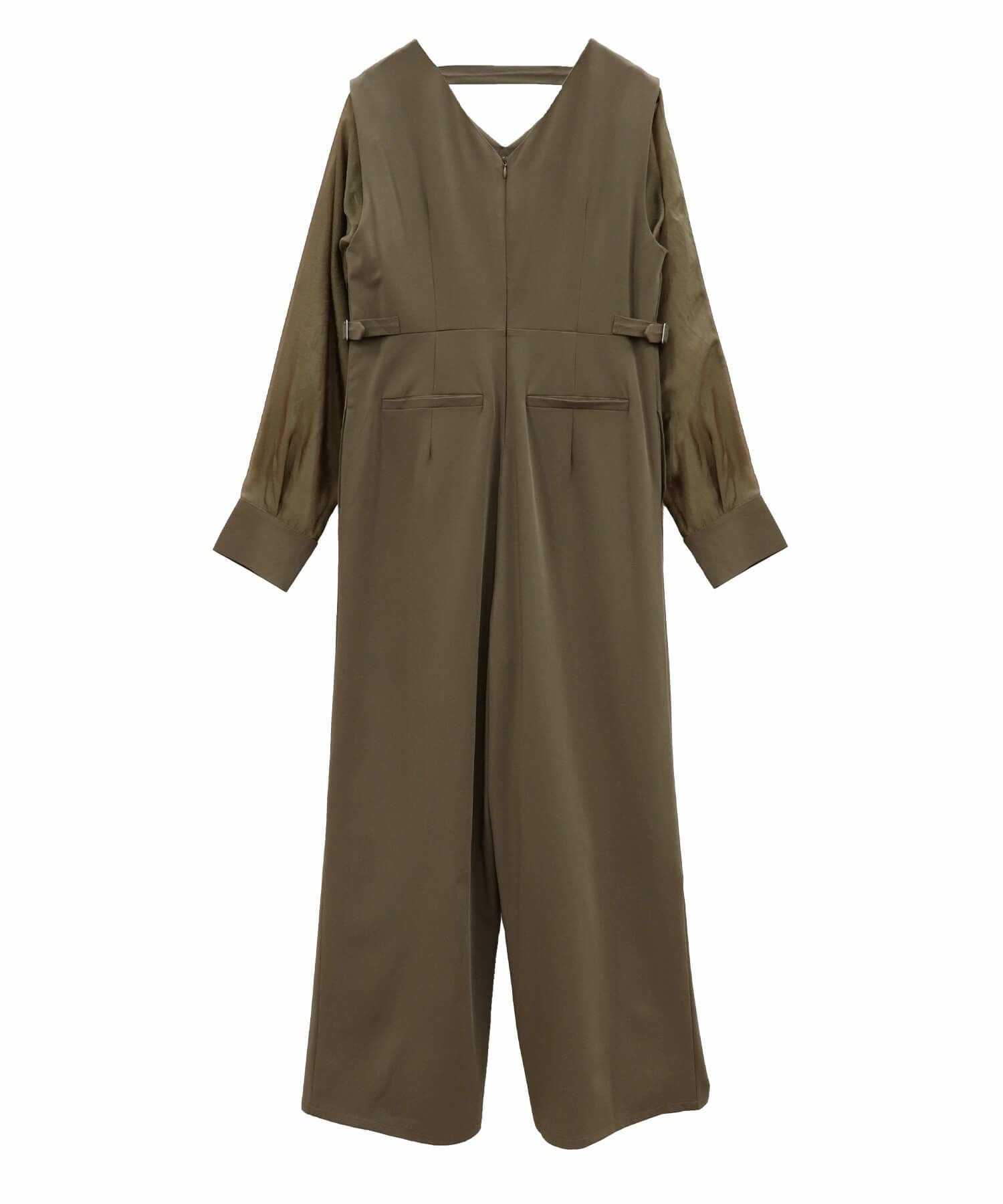 2wayシアースリーブパンツドレス | 2way sheer sleeve pants dress